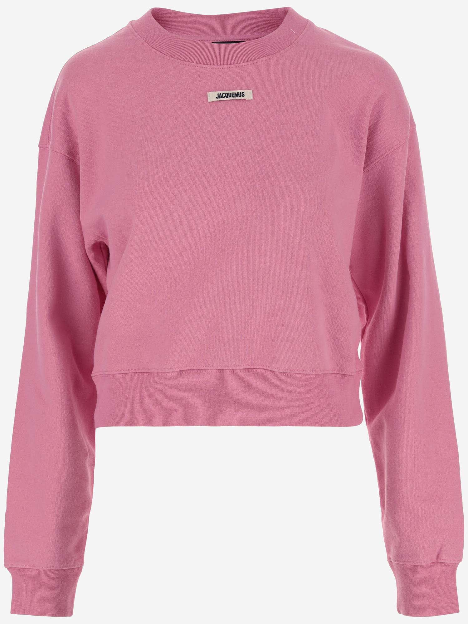 Shop Jacquemus Le Sweatshirt Grosgrain In Pink