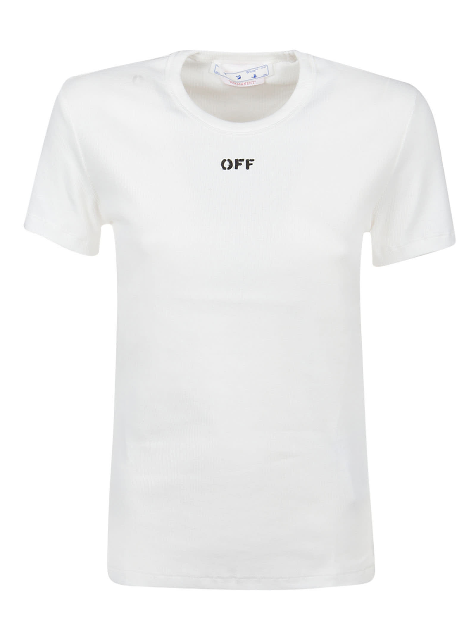 Off-White Off Stamp Ribbed Basic T-shirt