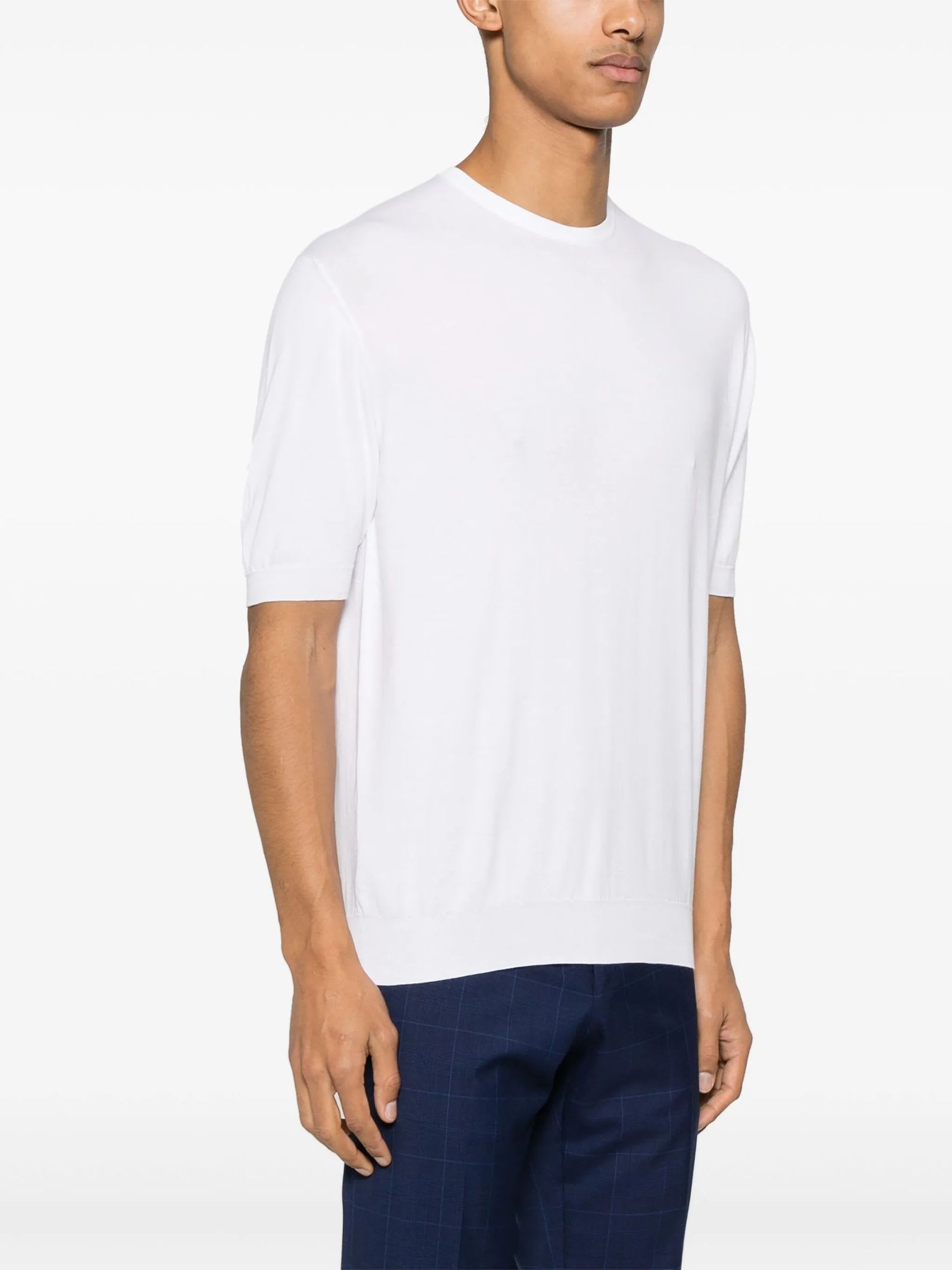 Fedeli Cotton T-shirt In White
