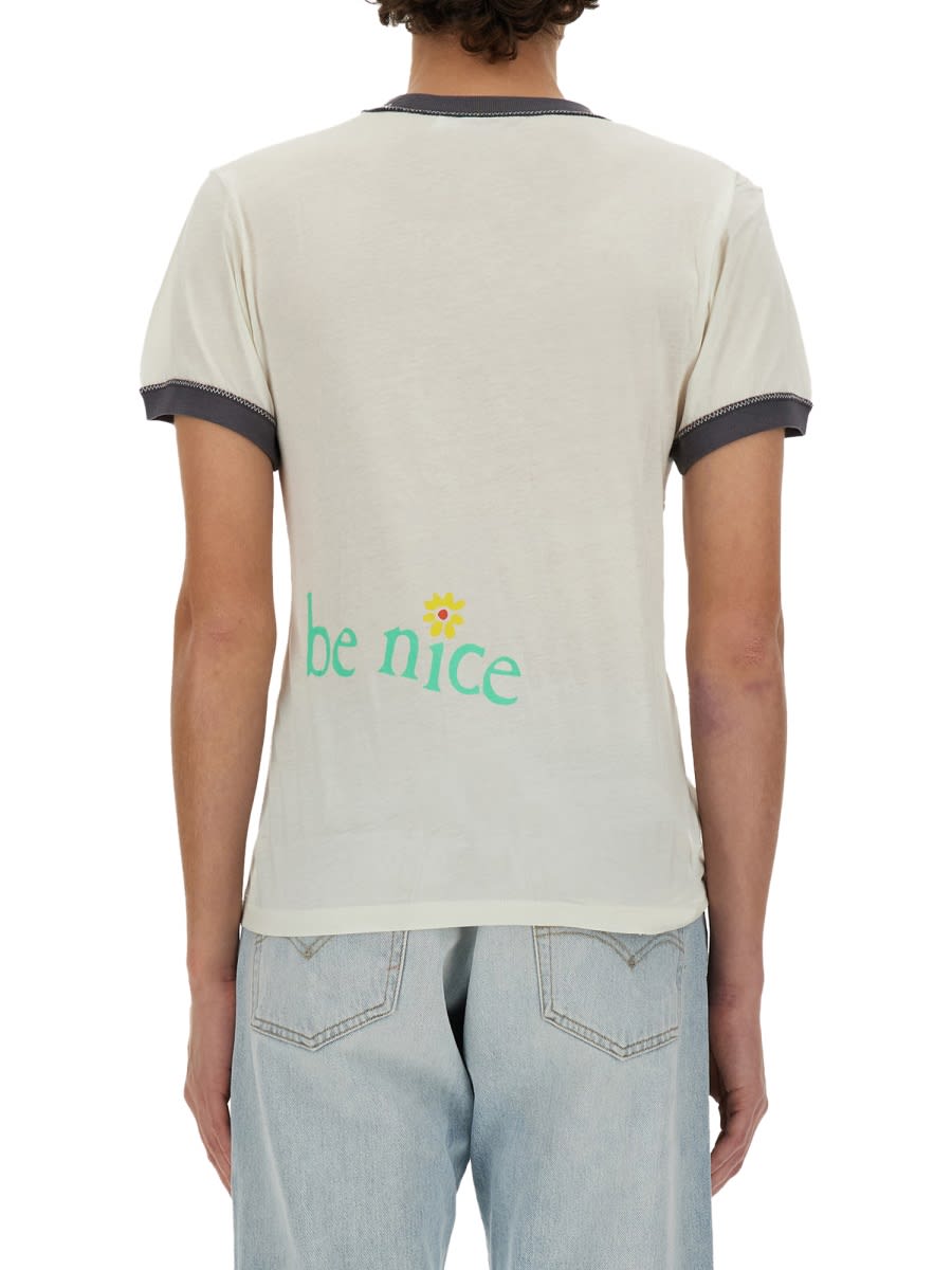 Shop Erl T-shirt Venice In White
