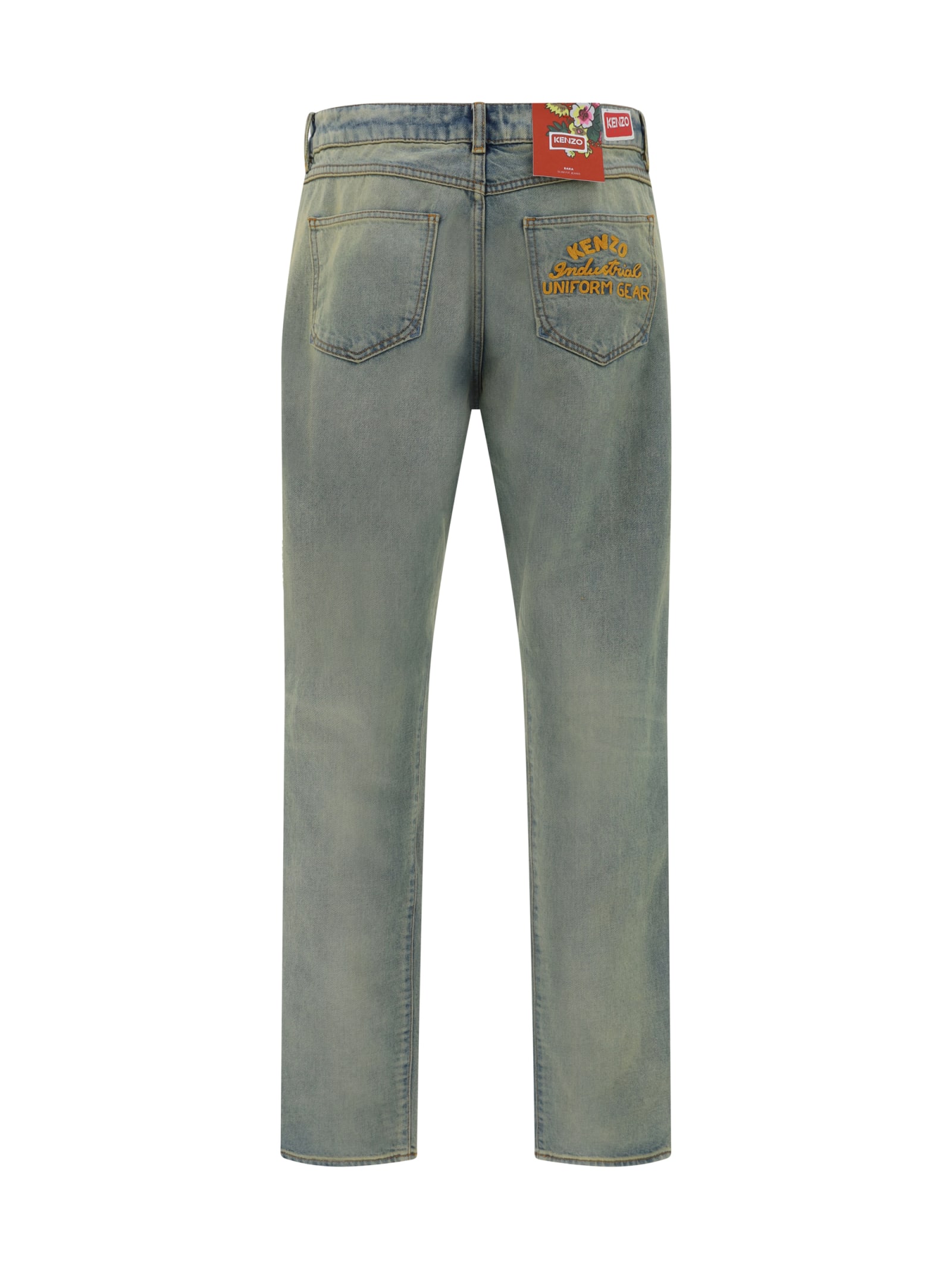 Shop Kenzo Jeans In Grey