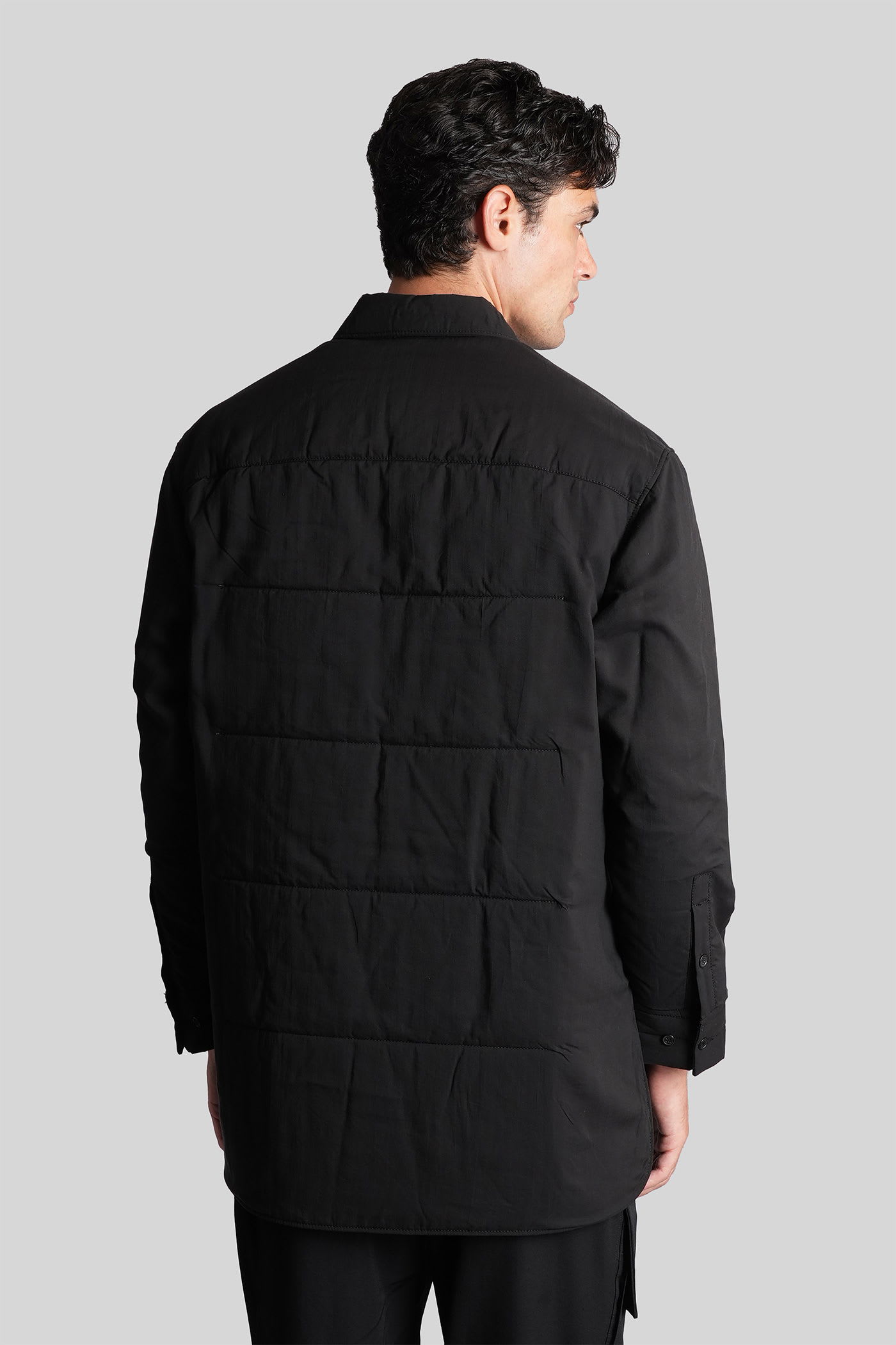 Yohji Yamamoto Casual Jacket In Black Polyester In Black