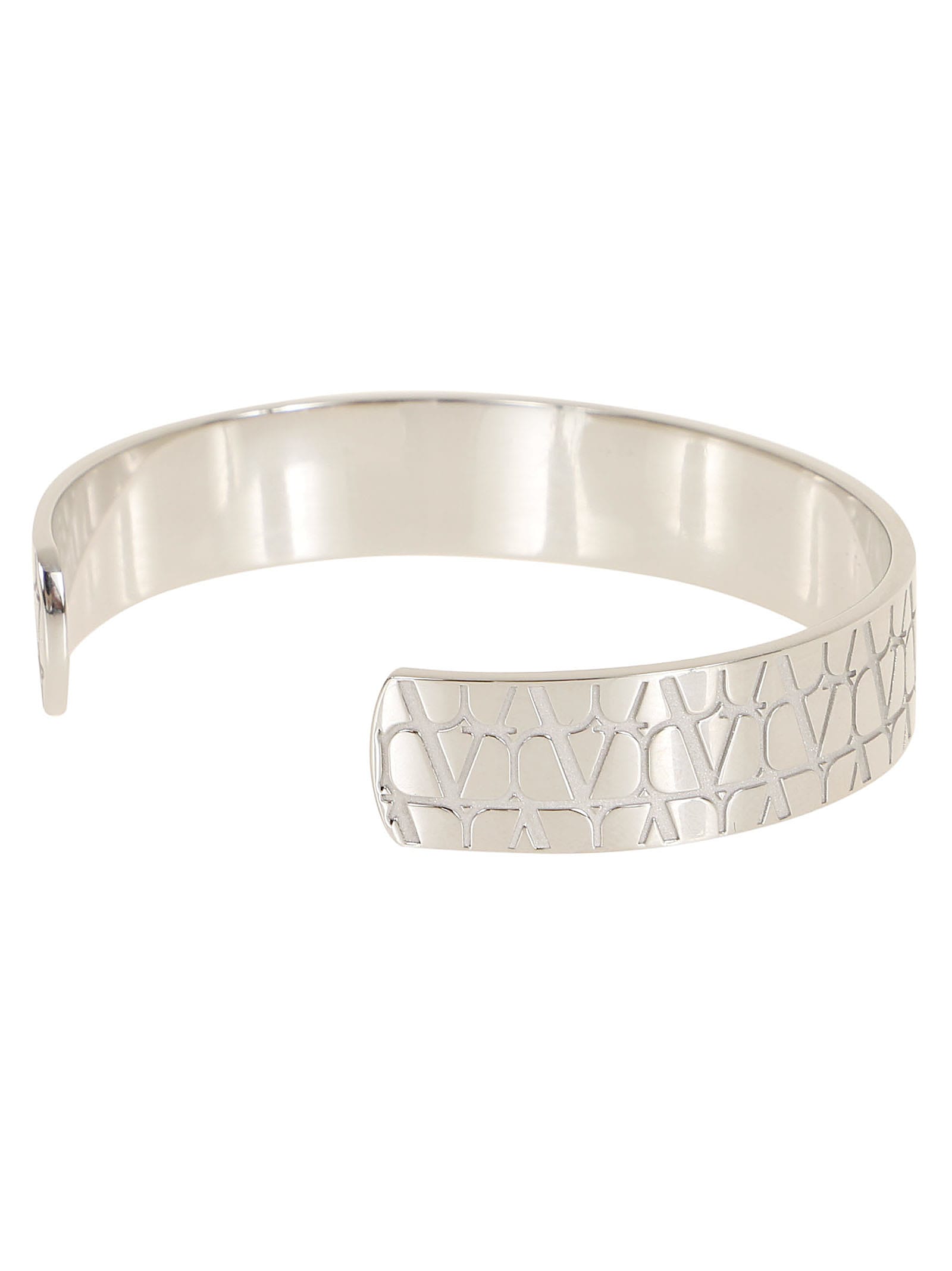 Shop Valentino Cuff Toile Iconographe In Palladium