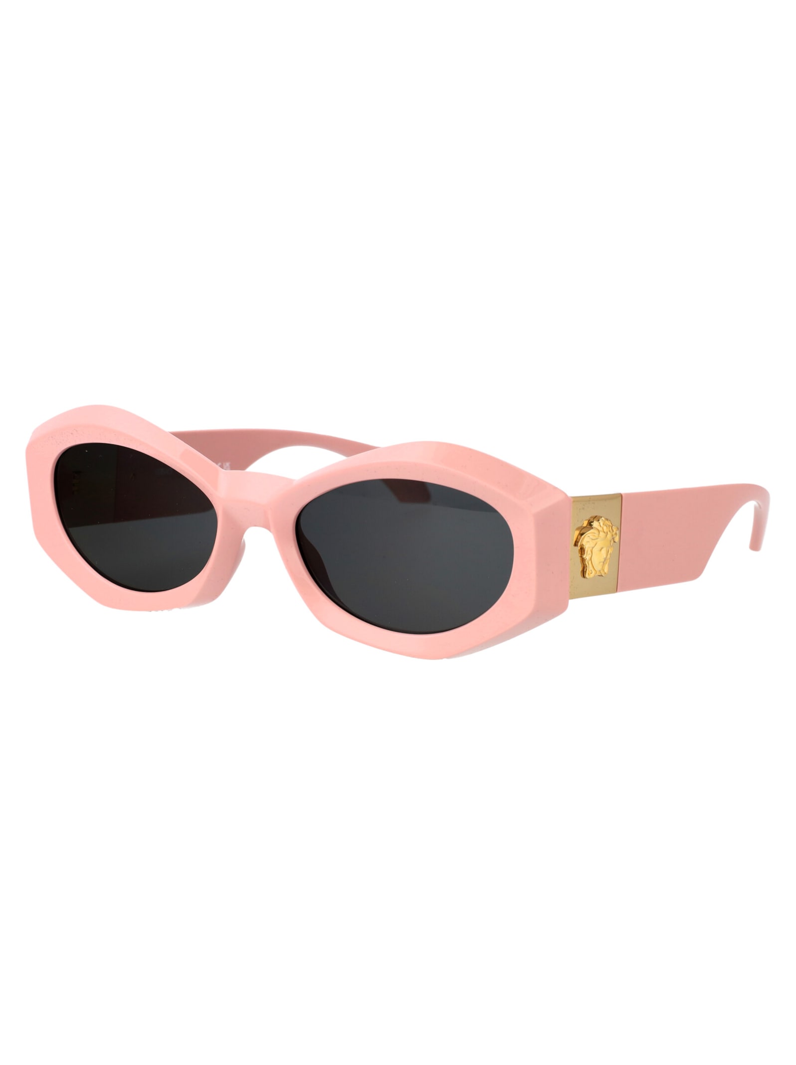 Shop Versace 0ve4466u Sunglasses In 546387 Pink