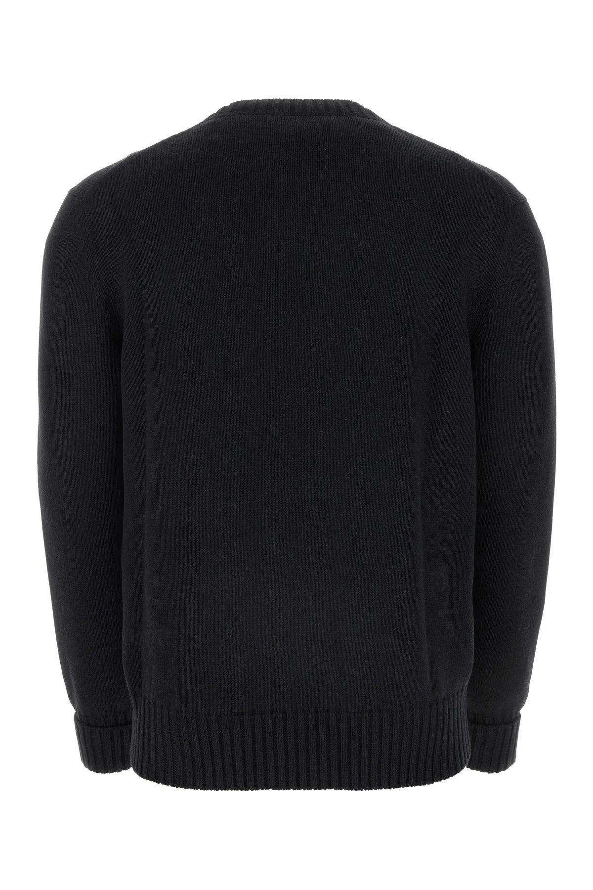 Shop Alexander Mcqueen Charcoal Cotton Sweater In Grey