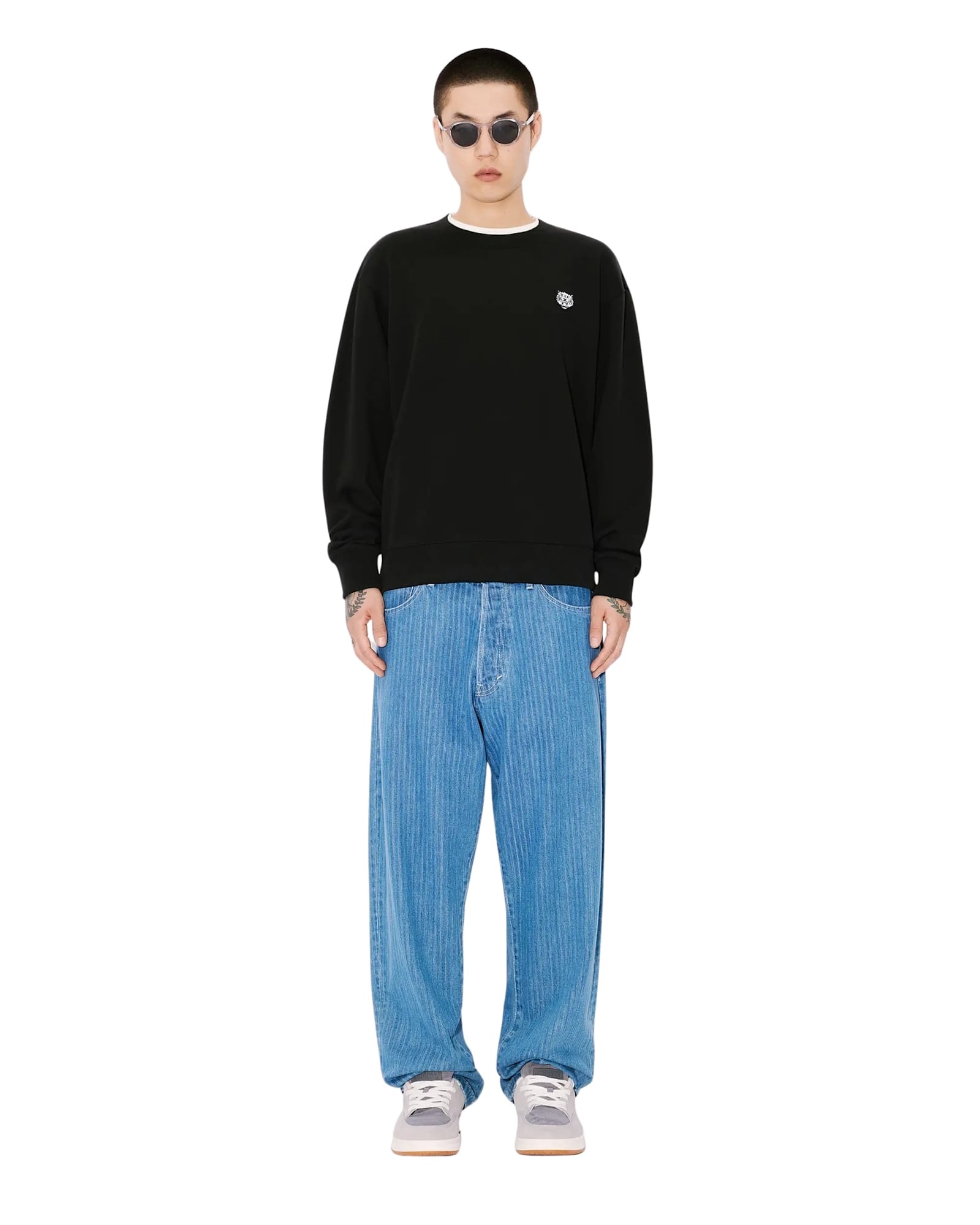 Kenzo Black Sweatshirt With Logo In Black