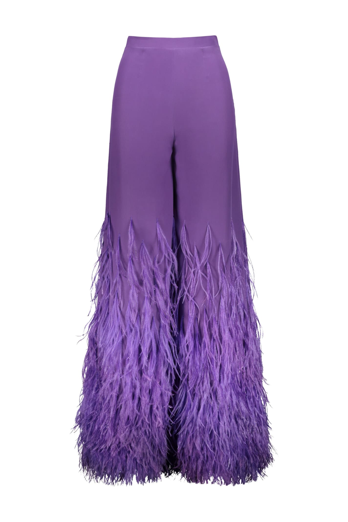 Amotea Carol In Purple Silk & Plumes