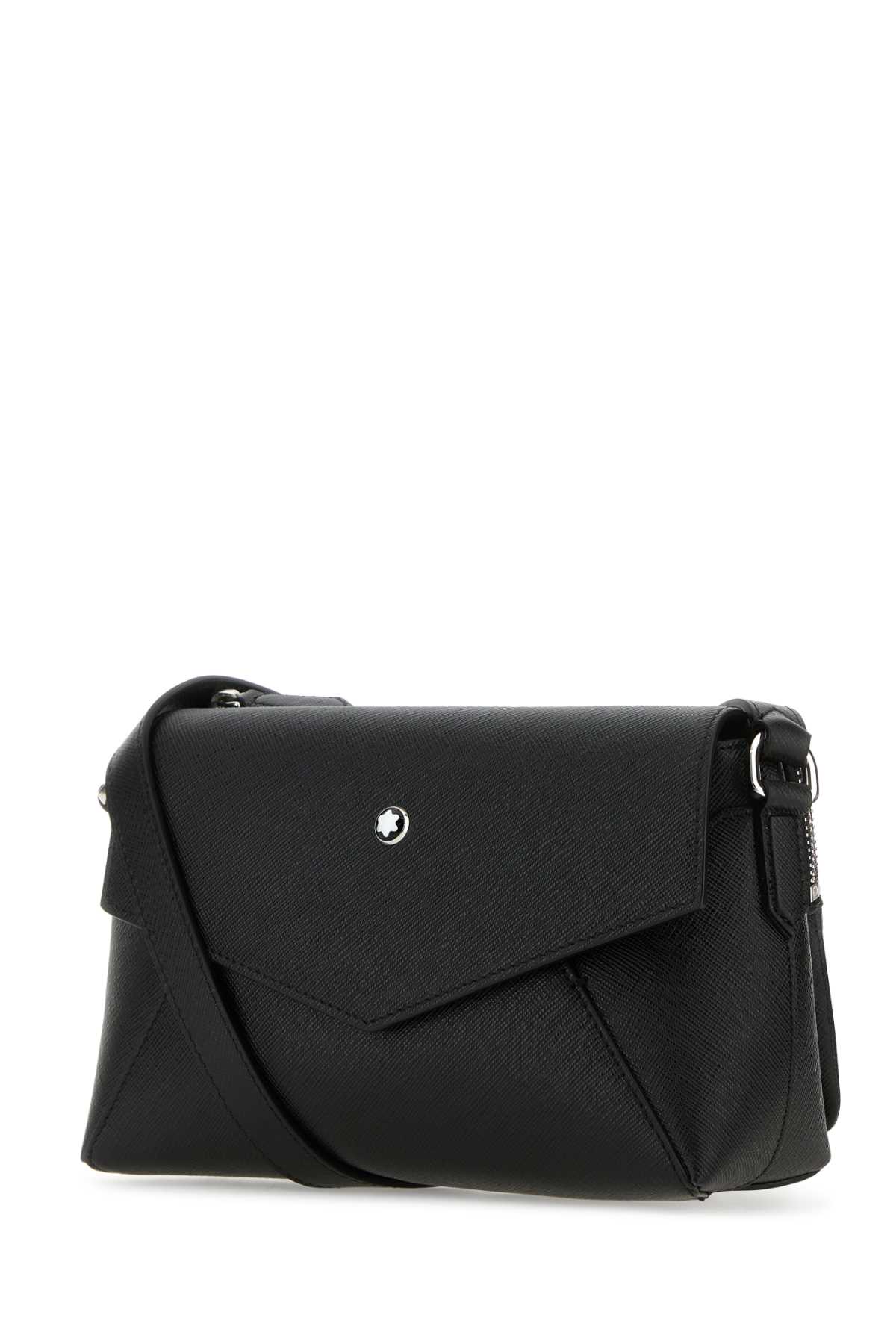 Shop Montblanc Black Leather Crossbody Bag