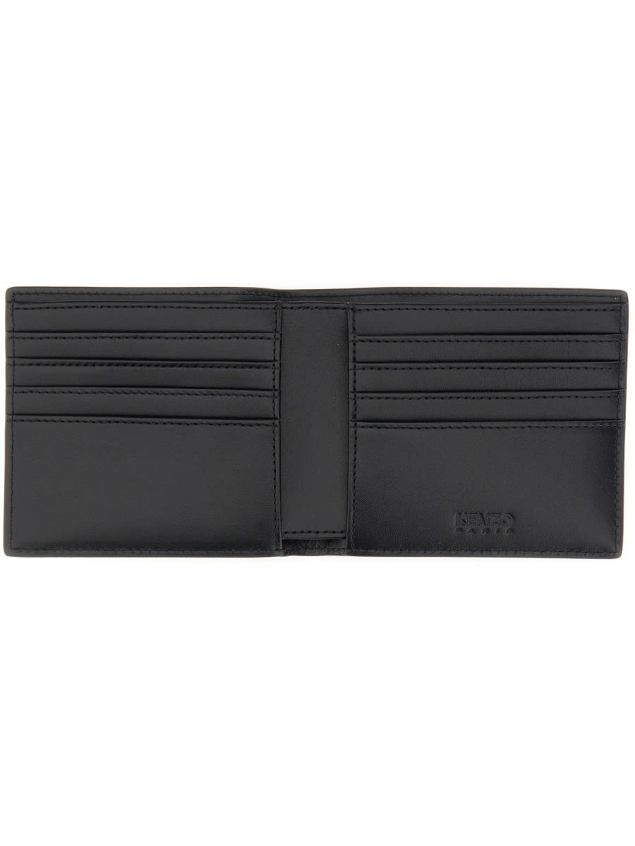 Shop Kenzo Wallet With Logo In Black