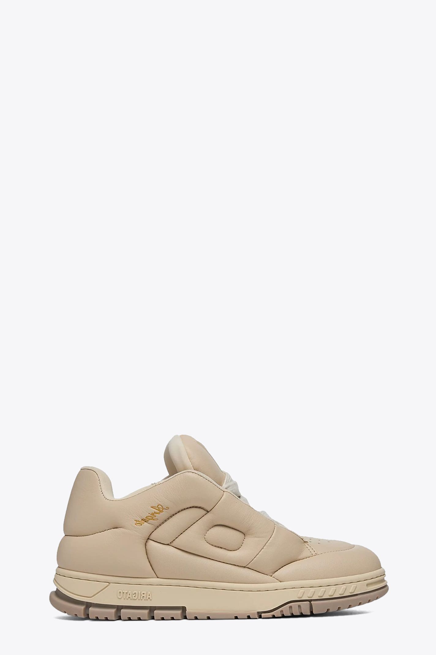 Area Puff Puff Beige Puffer Leather Low Sneaker - Area Puff Puff