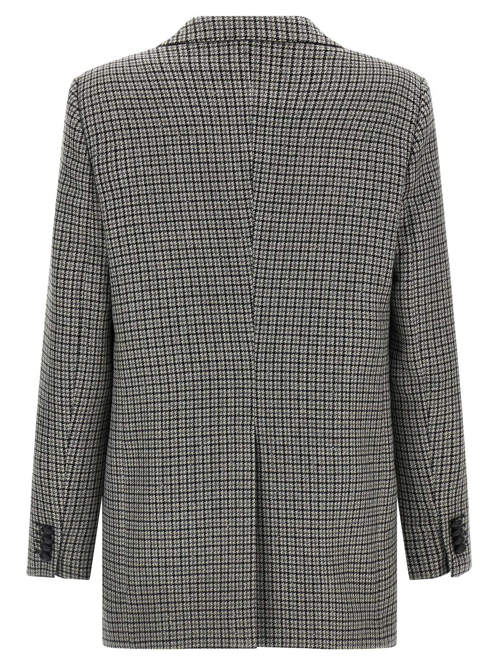 Tagliatore Oversize Blazer Jacket Blazers Gray In Gray
