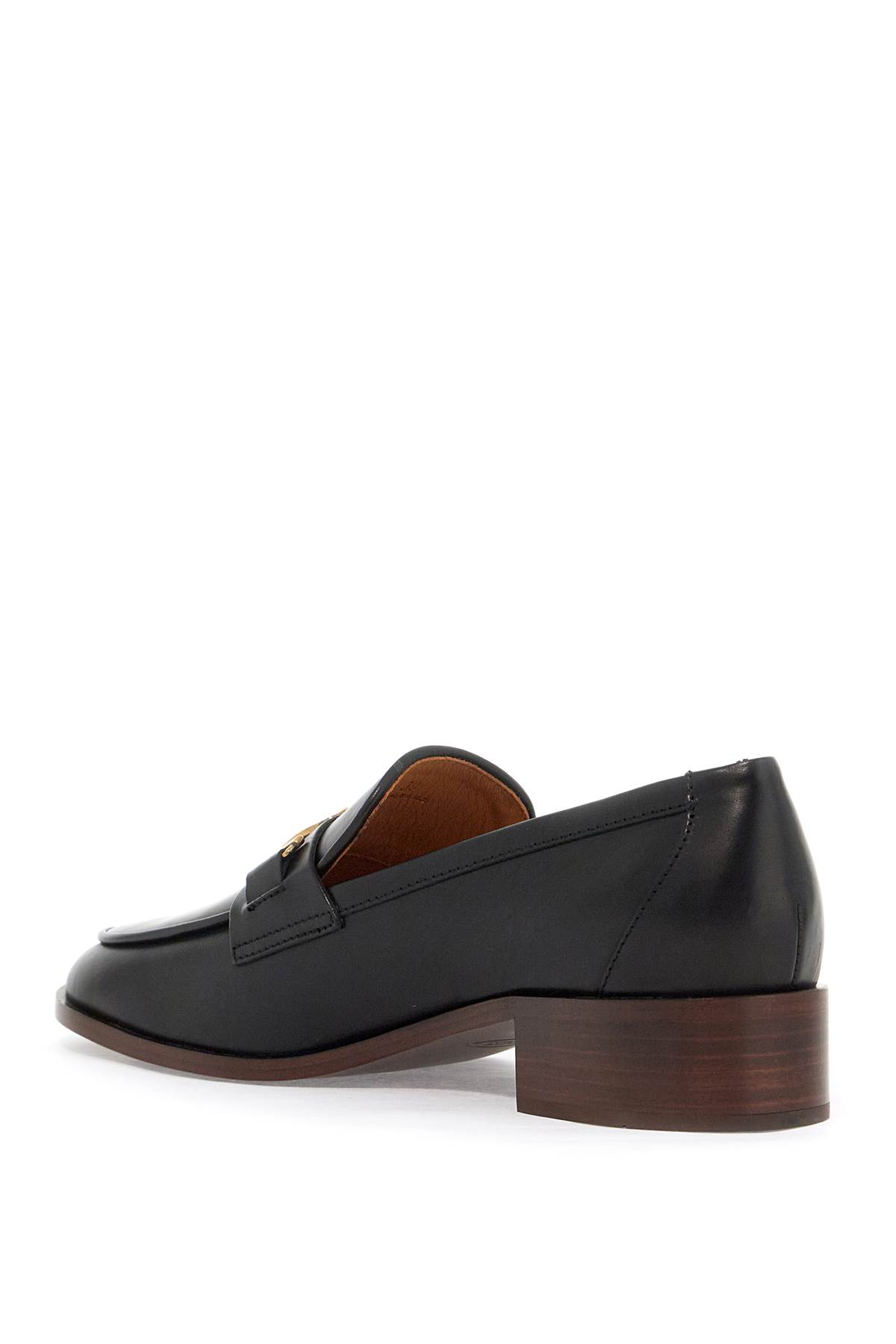 Shop Tod's Leather Loafers In Nero (black)