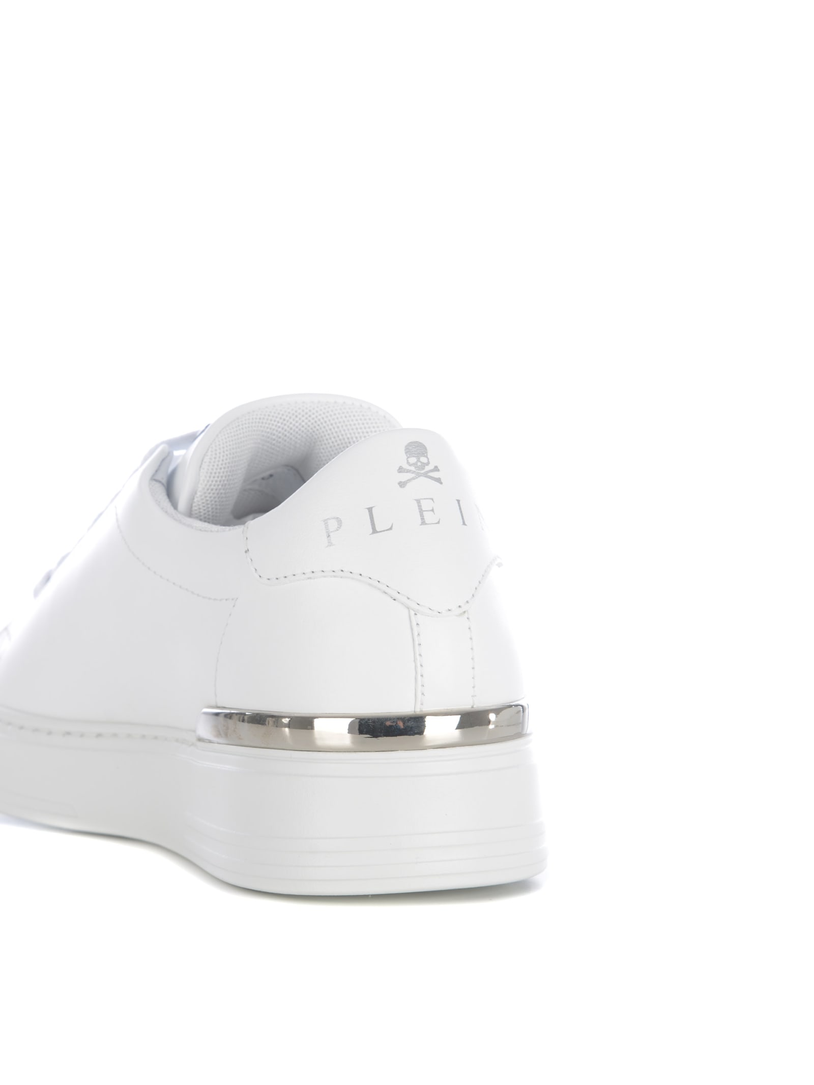 Shop Philipp Plein Sneakers  Hexagon Realizzata In Pelle Disponibile Store Pompei In Bianco