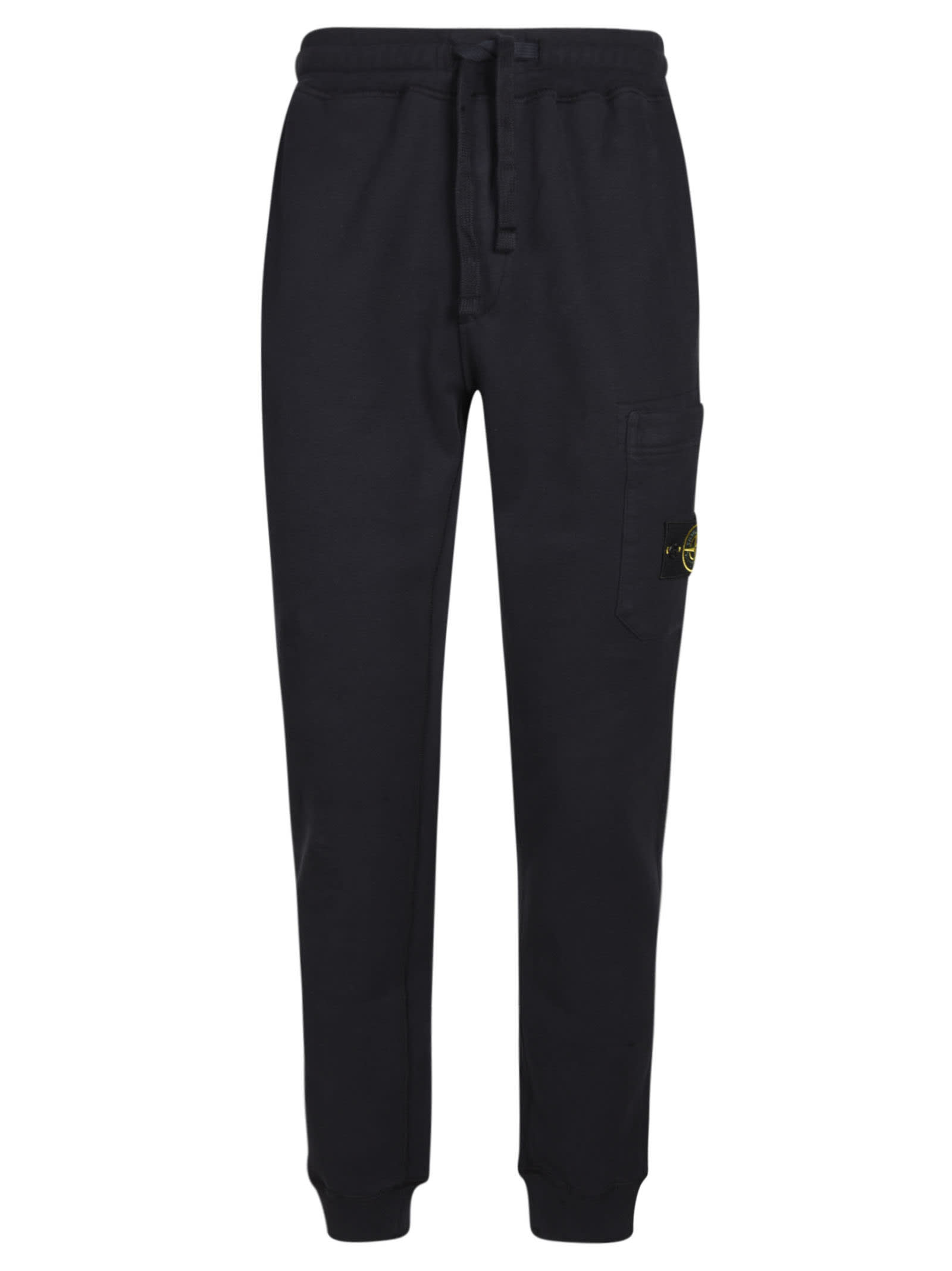 STONE ISLAND LOGO PATCHED TRACK PANTS,11517123