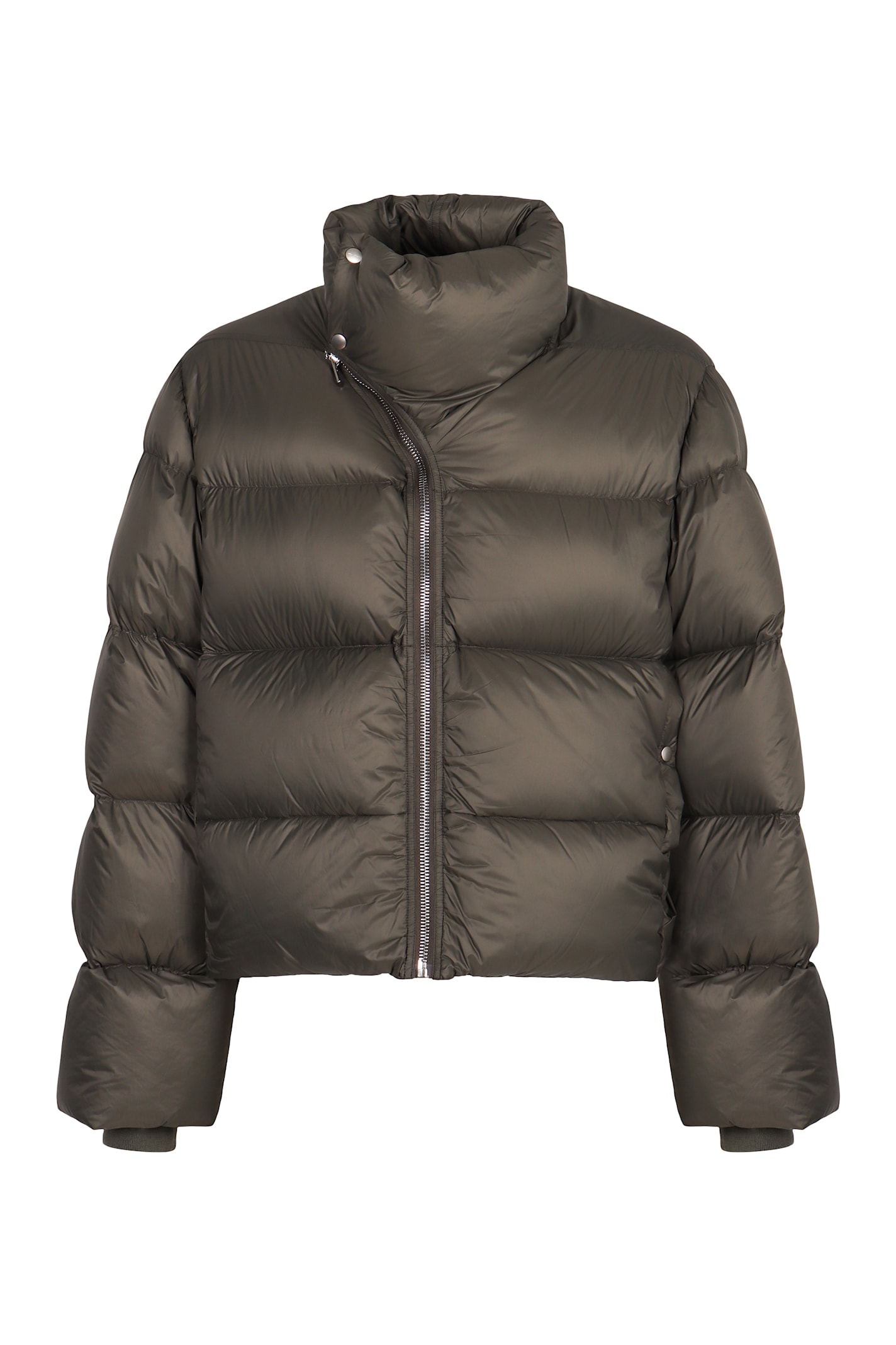 Rick Owens Black Porterville Jumbo Hooded Peter Down Jacket In Brown