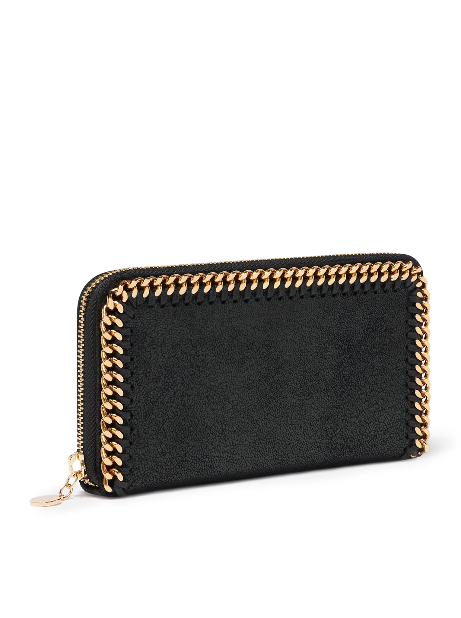 Shop Stella Mccartney Falabella Wallet In Black