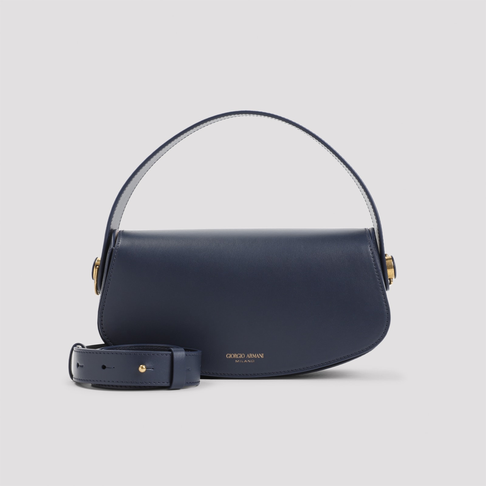 Shop Giorgio Armani Handbag In Blu