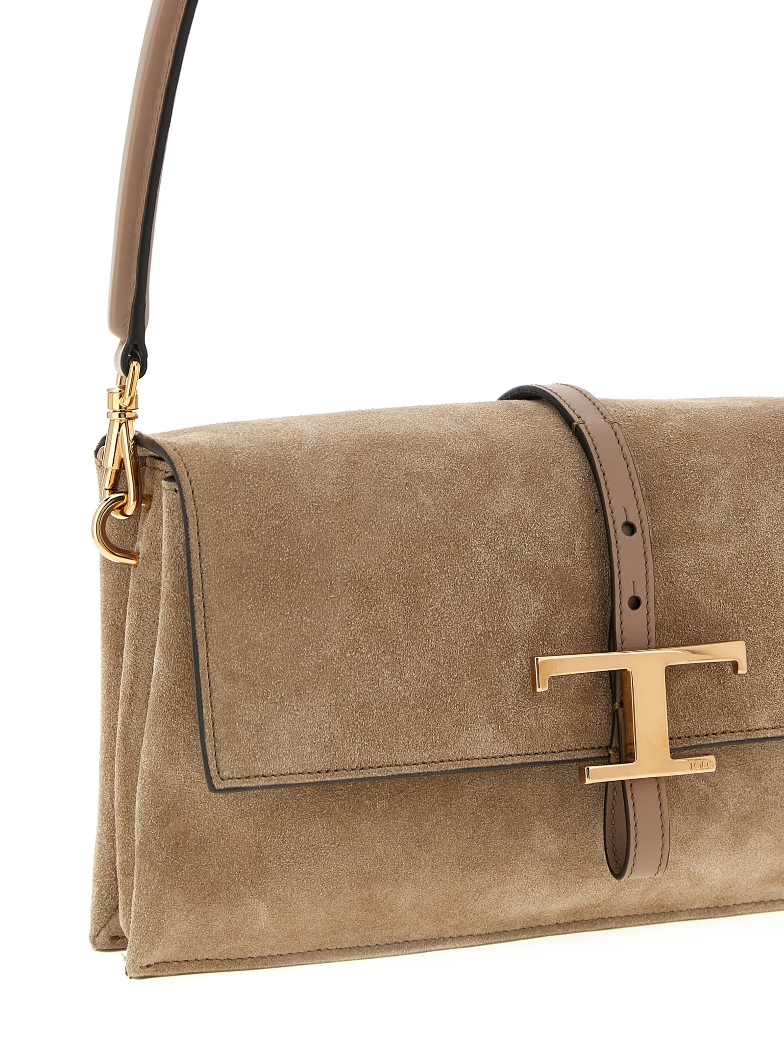 Tod's Tse Tracollina Mini Shoulder Bag In Brown