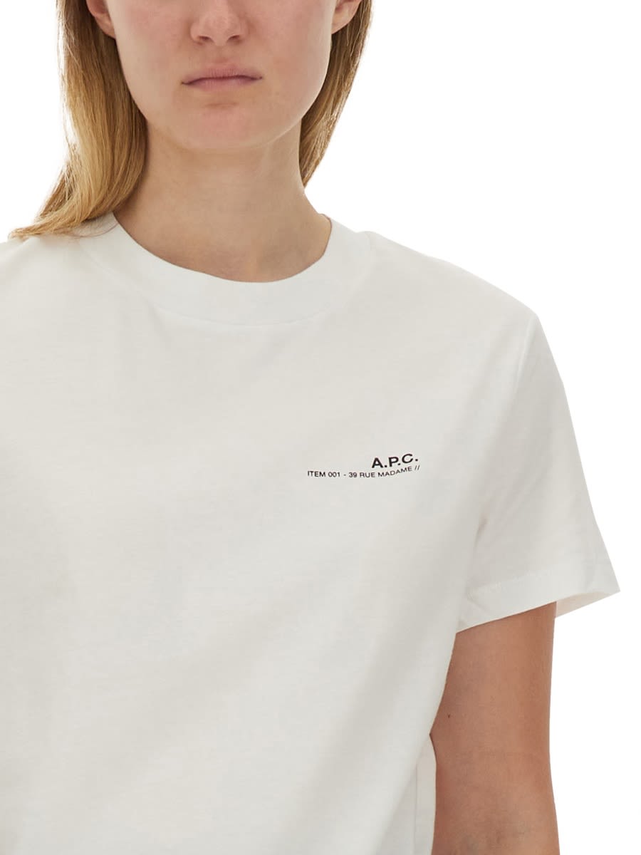 Shop Apc T-shirt With Logo In White