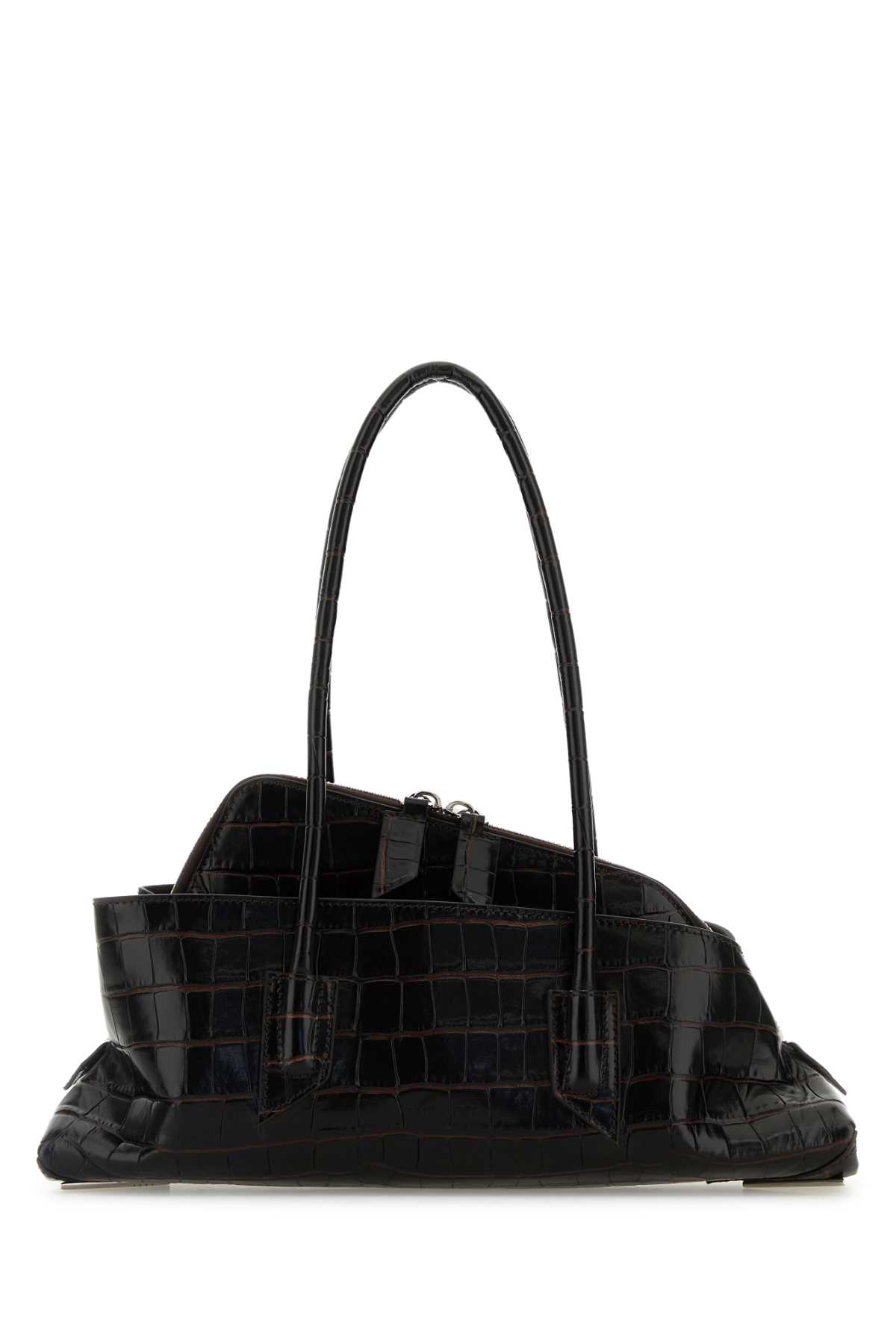 Dark Brown Leather Small La Passeggiata Handbag