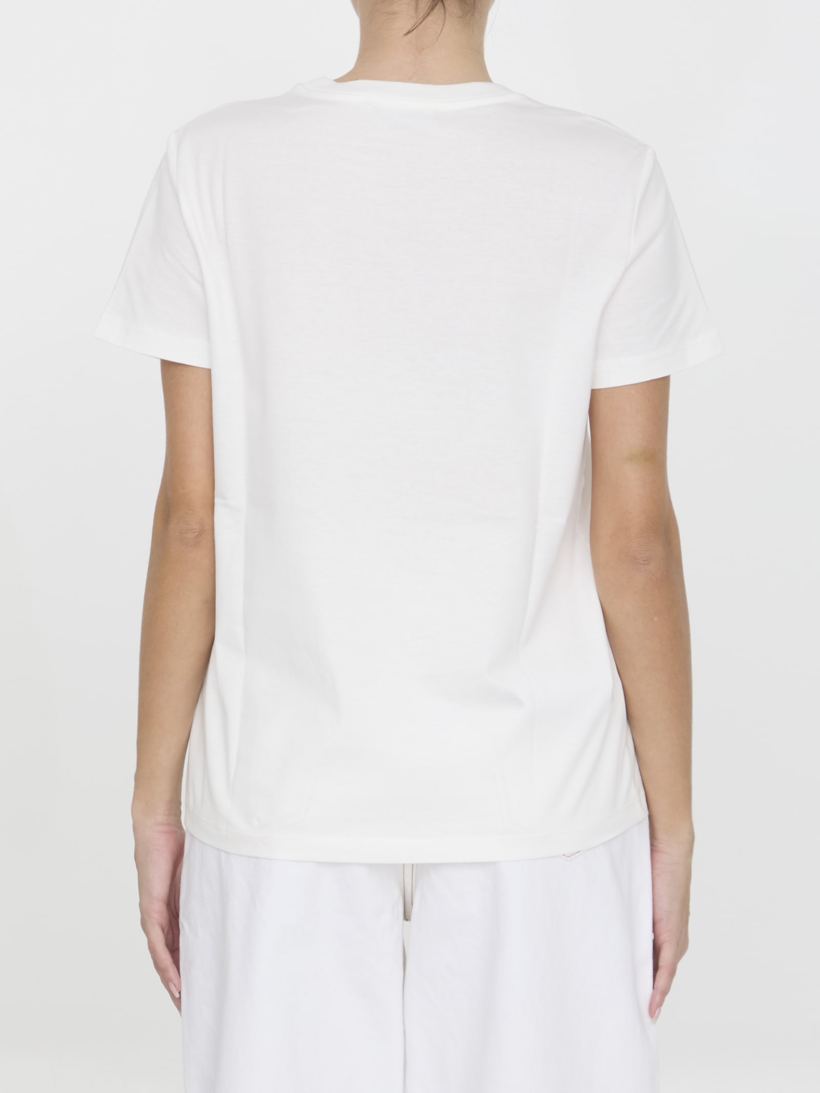 Shop Max Mara Elmo Pocket T-shirt In White