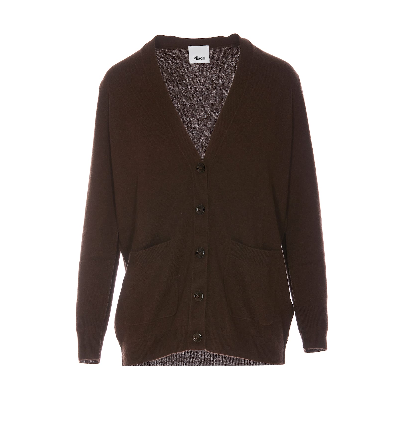 Shop Allude Cardigan In Brown