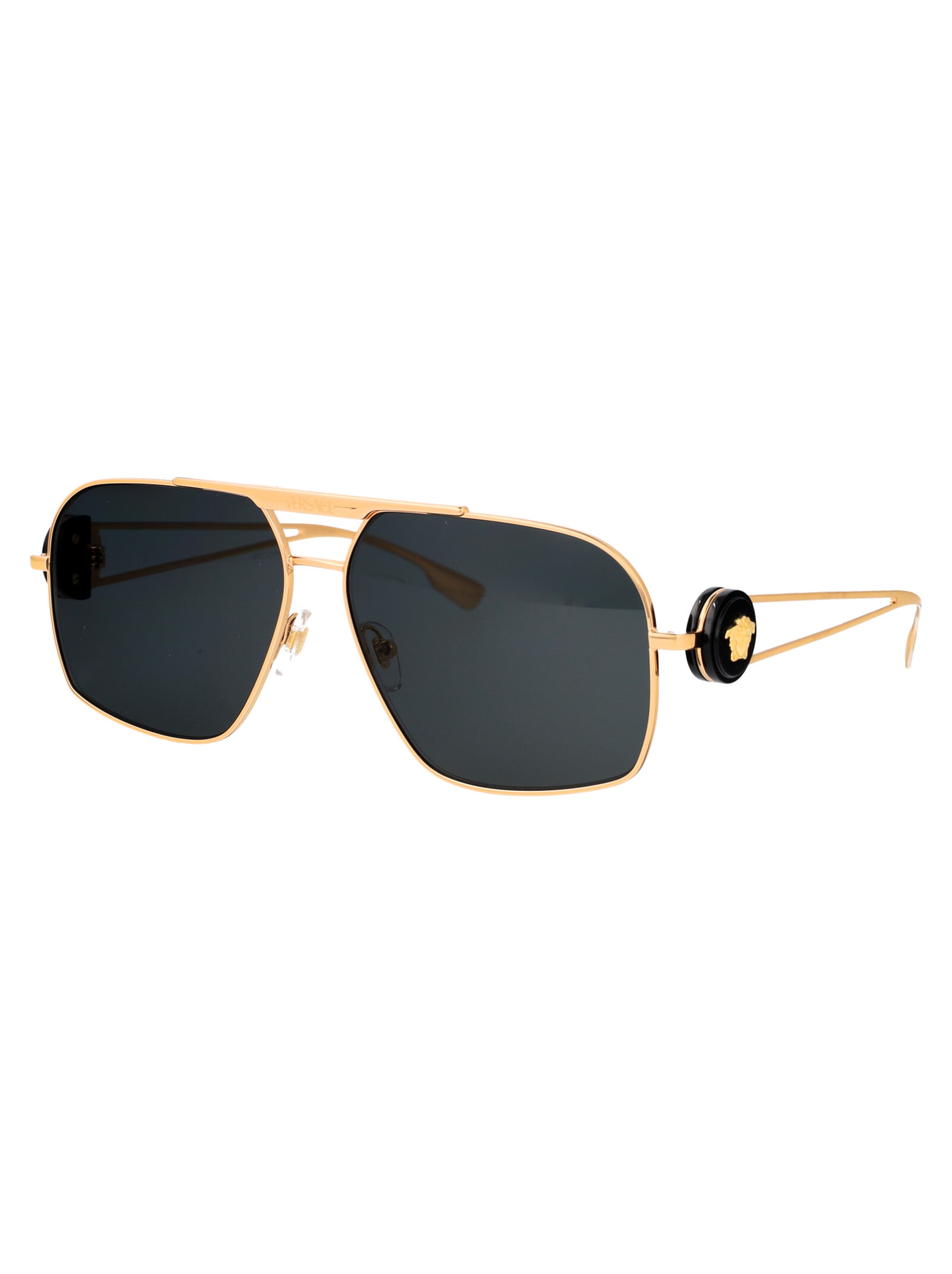 Shop Versace 0ve2269 Sunglasses In 100287 Gold