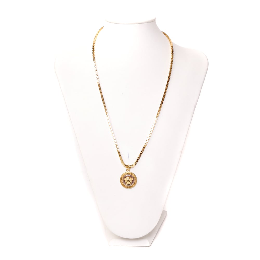 VERSACE GOLD METAL NECKLACE WITH MEDUSA,11310730