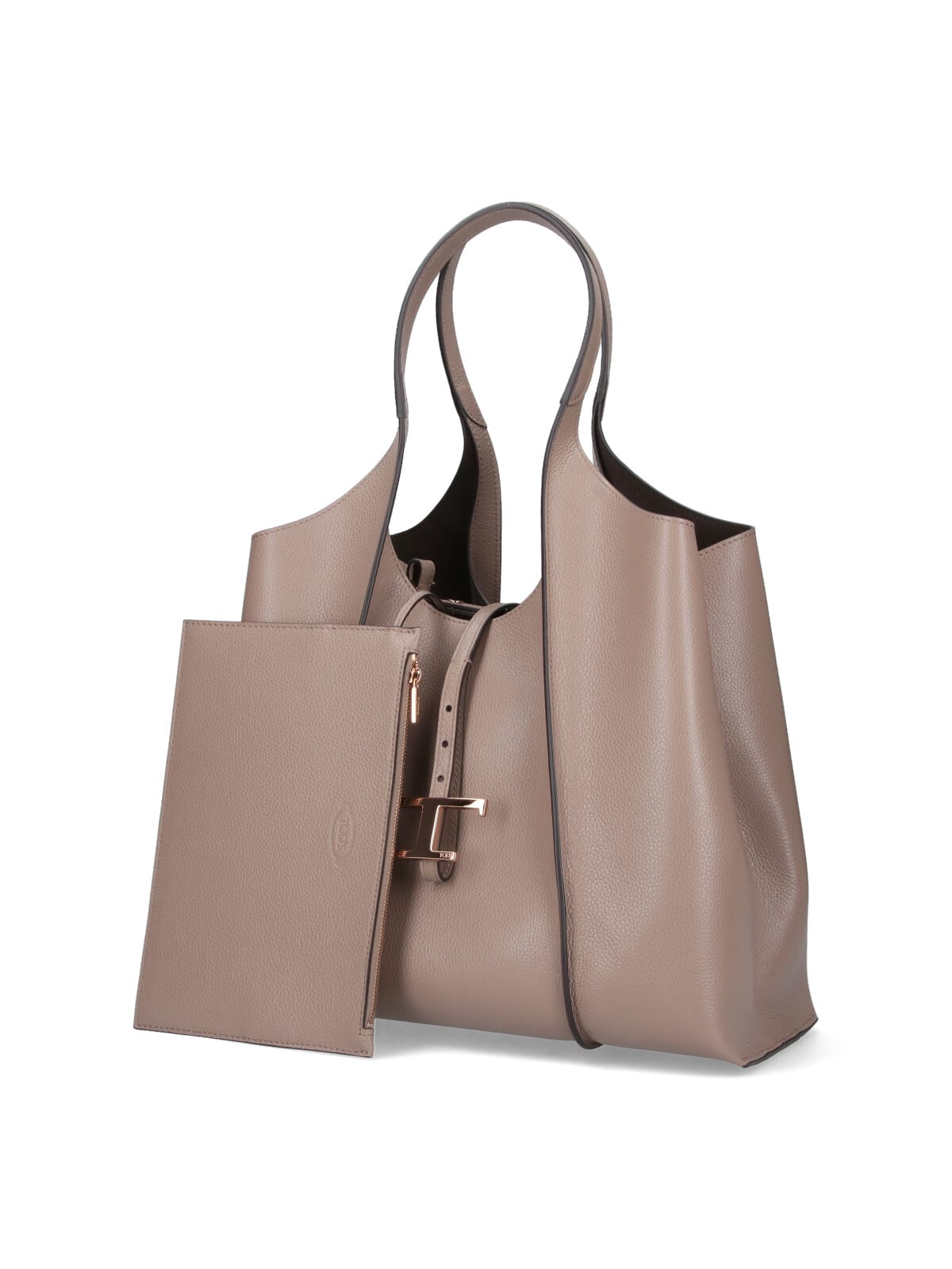Tod's T-timeless Large Tote Bag In Brown