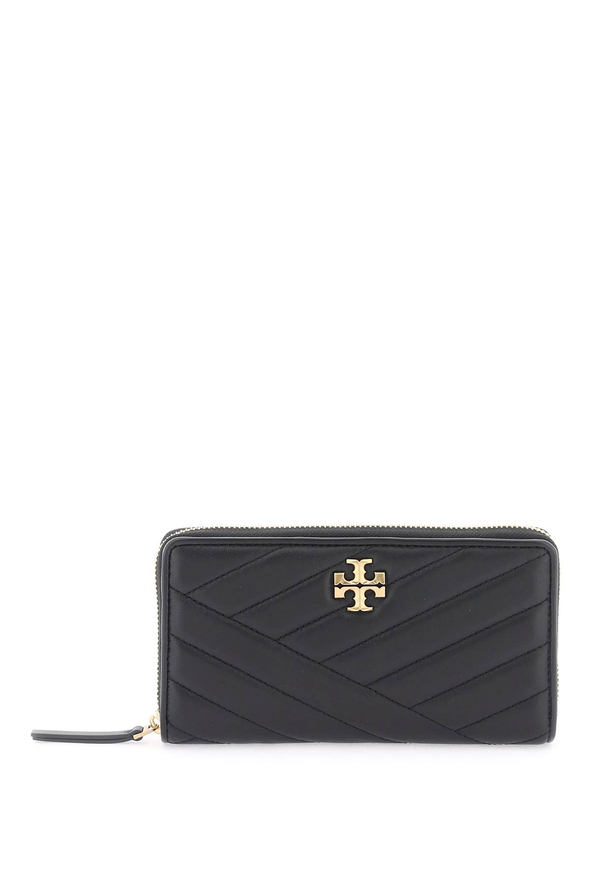 Shop Tory Burch Kira Zip-around Wallet In Black (black)