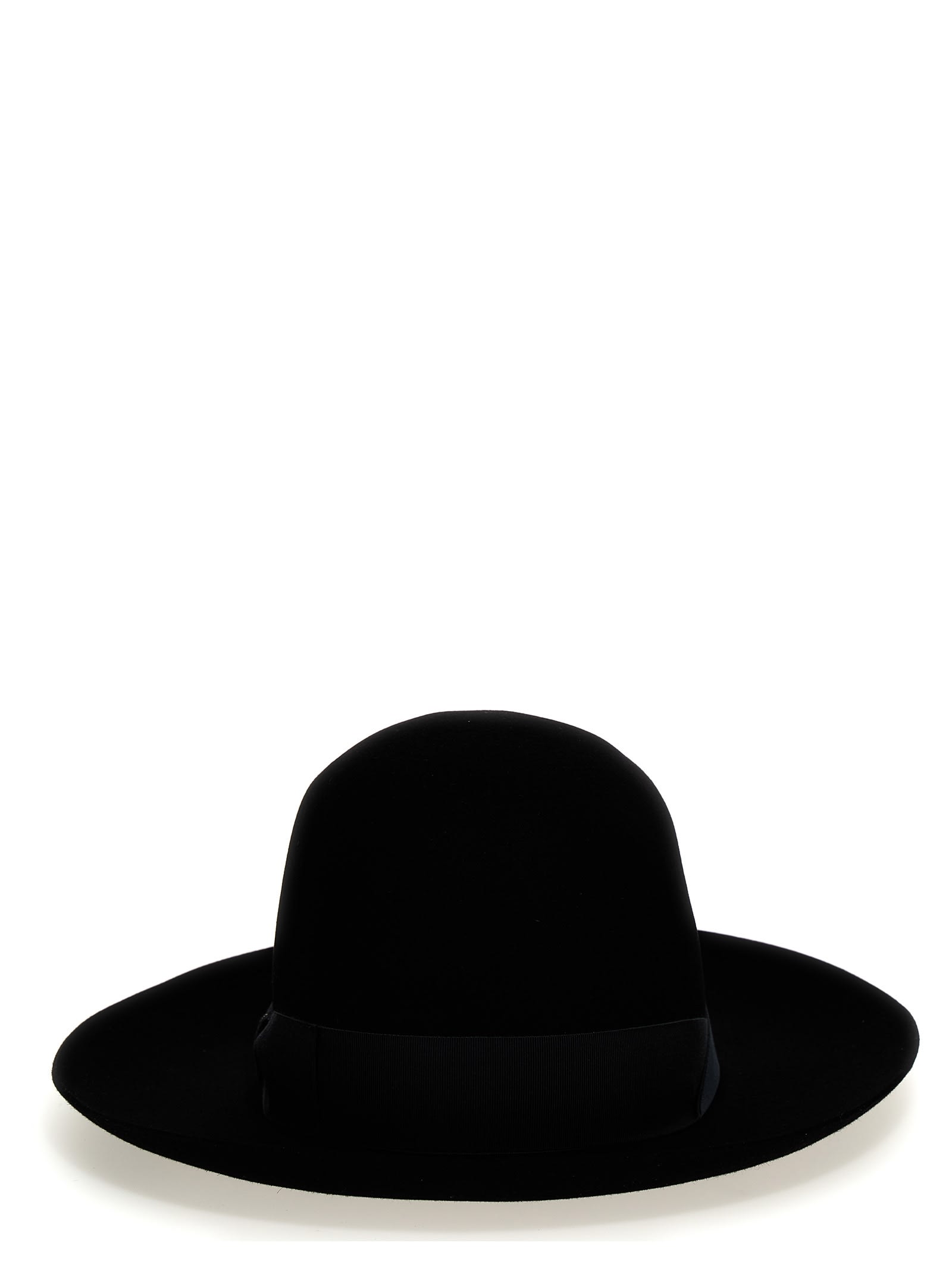 Shop Borsalino Q.s. Folar Liscio Hat In Black