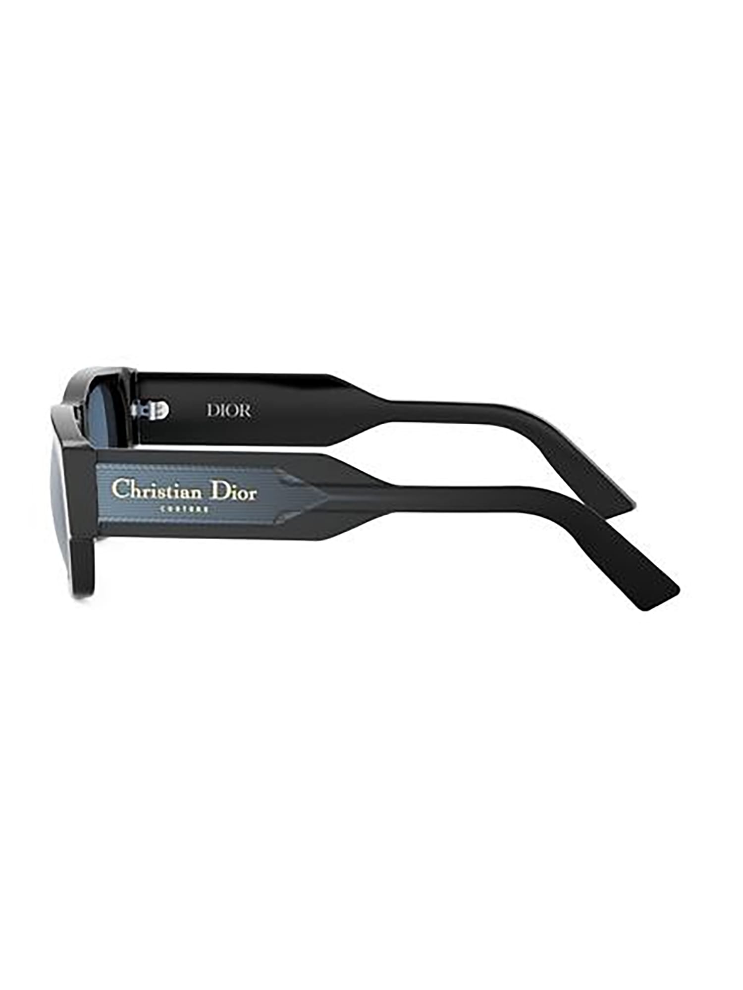 Dior Christian  Label S1i Sunglasses In Black