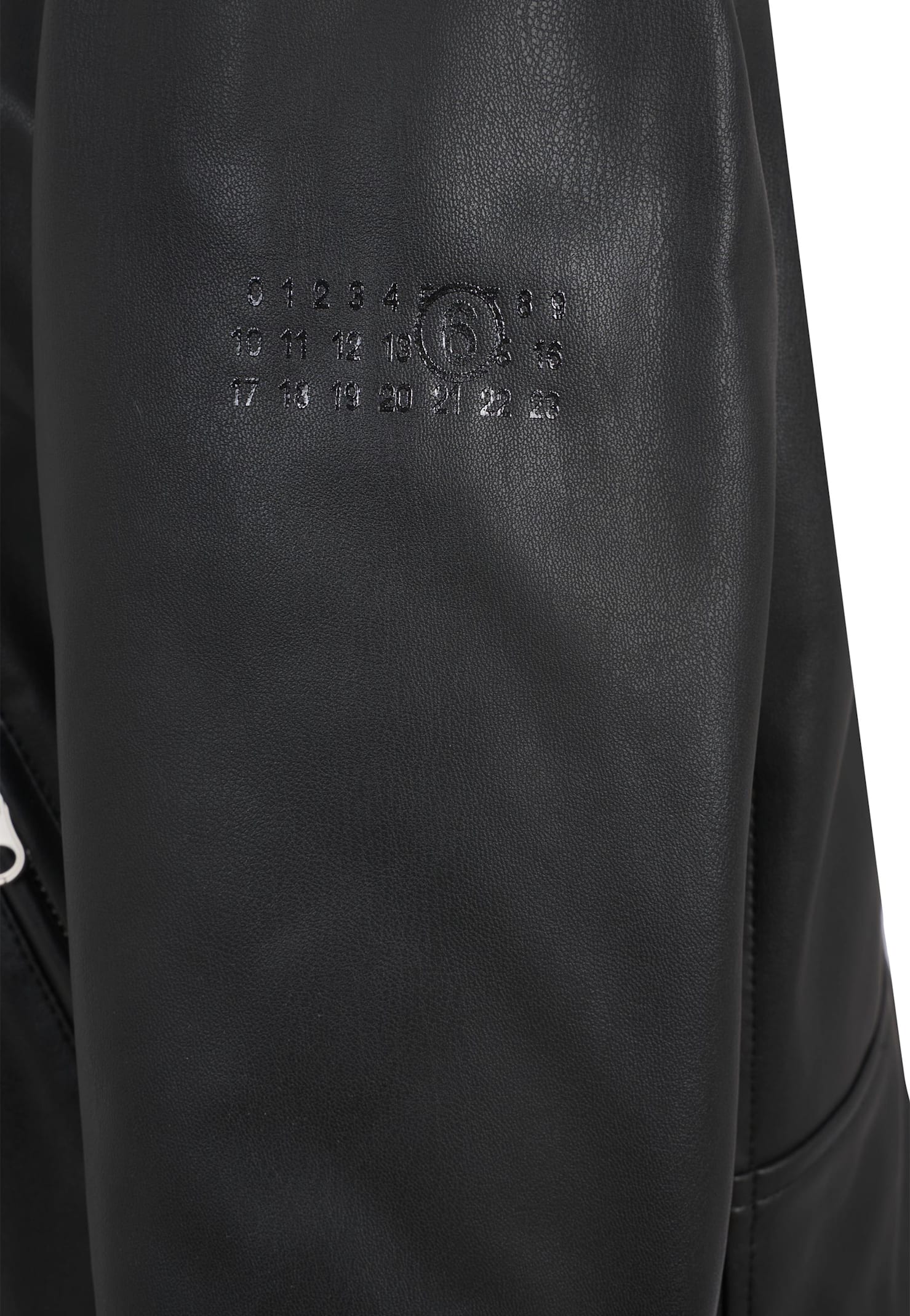 Mm6 Maison Margiela Black Jacket For Kids With Logo In Black