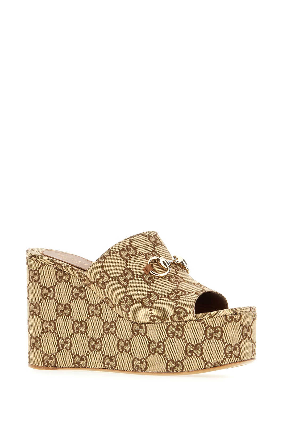 Shop Gucci Gg Fabric Wedges