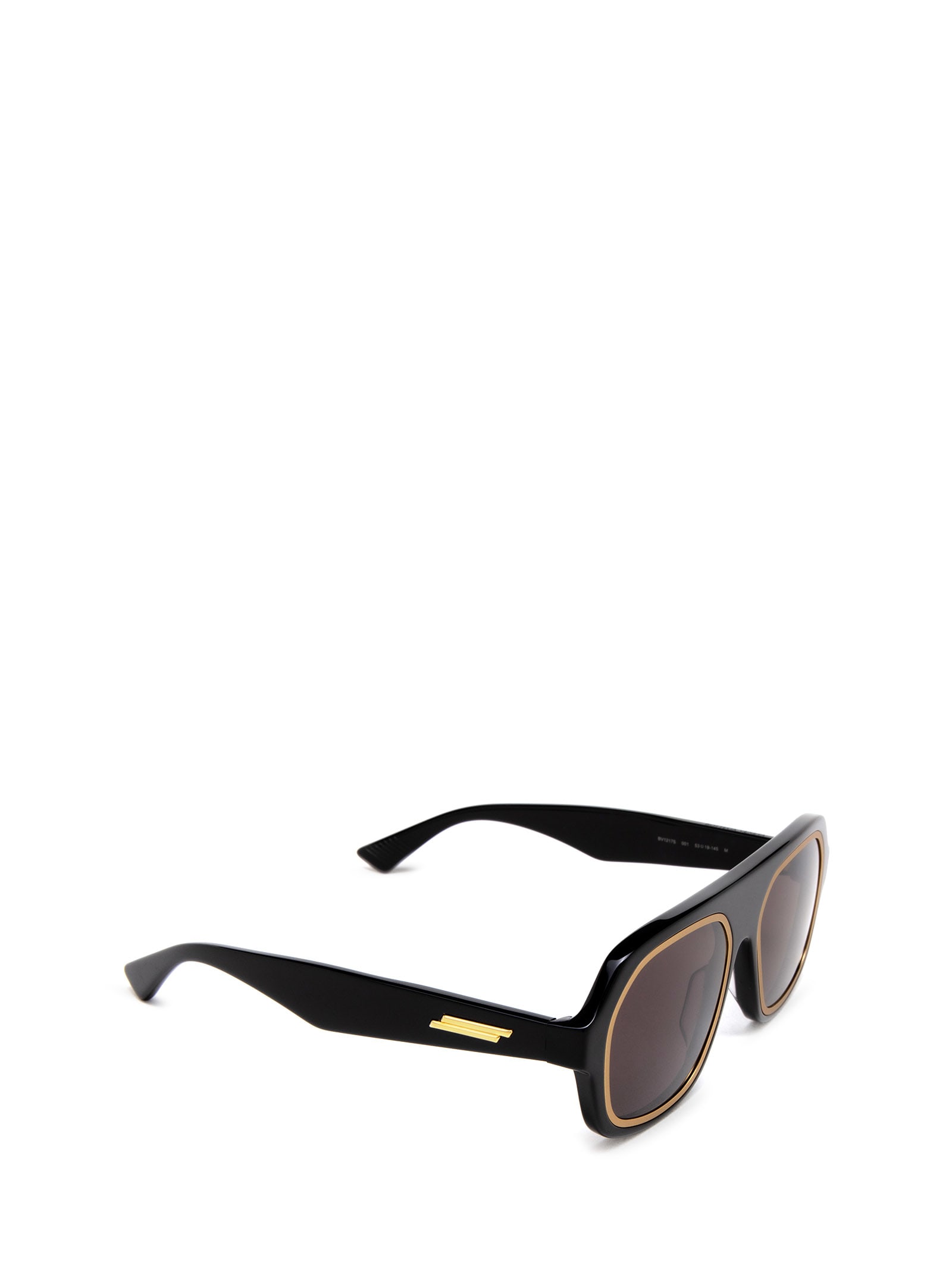 Shop Bottega Veneta Bv1217s Black Sunglasses