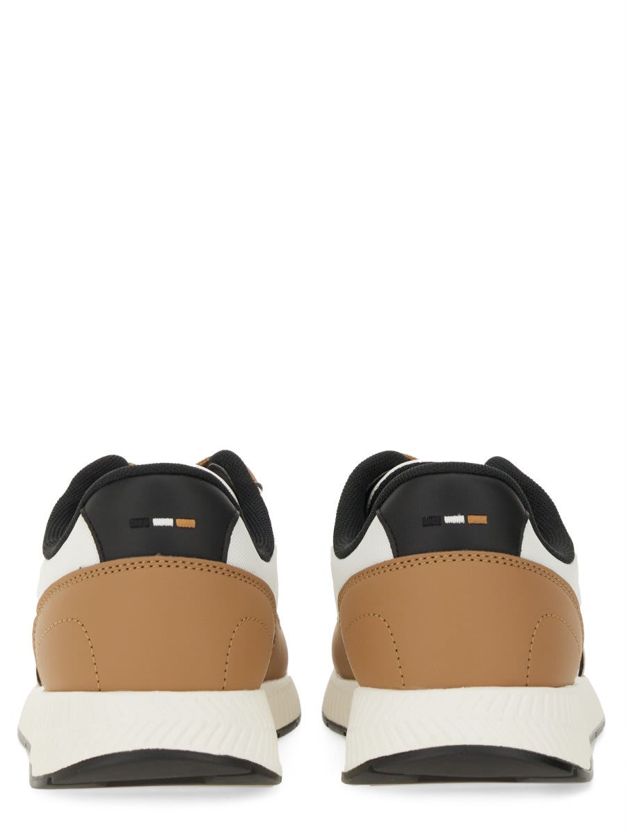 Hugo Boss Boss "titanium" Sneaker In White