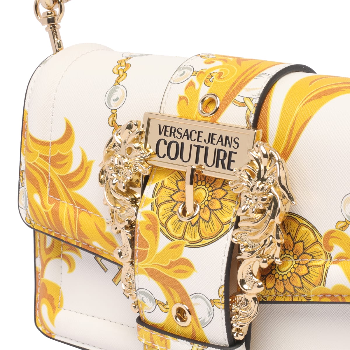 Shop Versace Jeans Couture Shoulder Bag Couture 1 In White