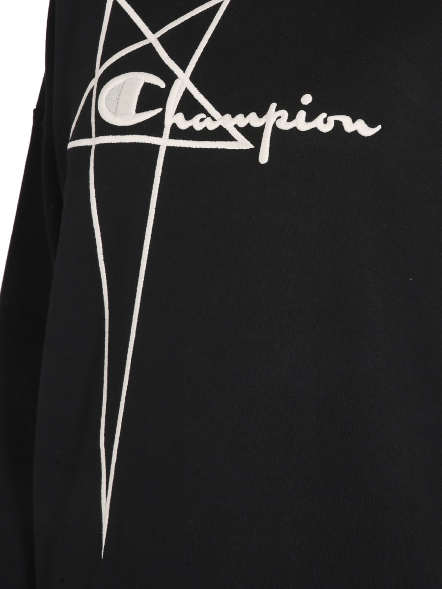 Shop Rick Owens X Champion Tommy Sweatshirt In Black