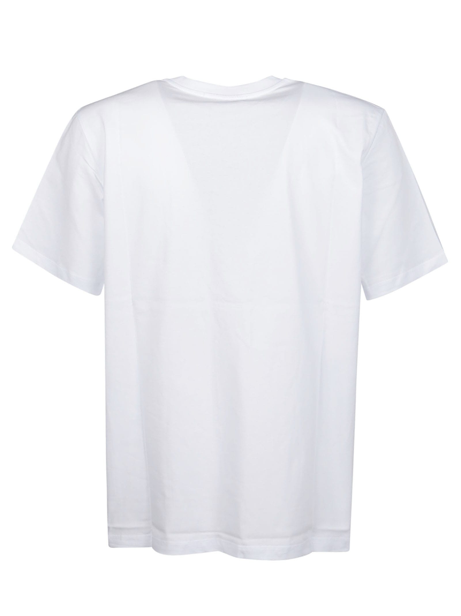 Shop Msgm Logo Print T-shirt In Optical White