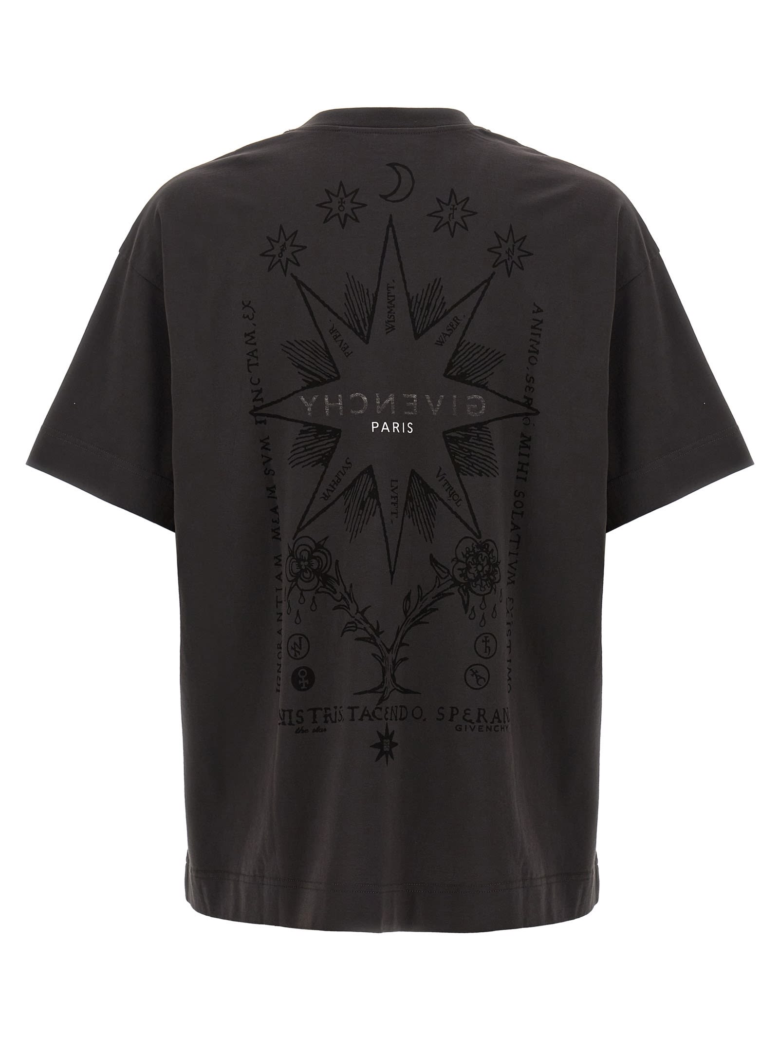 Shop Givenchy Printed T-shirt In Gray