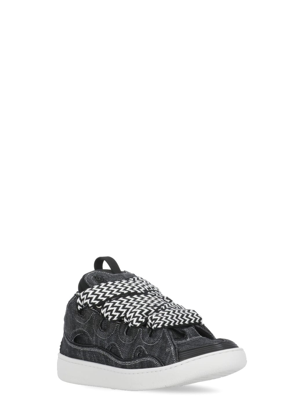 Shop Lanvin Curb Sneakers In Black