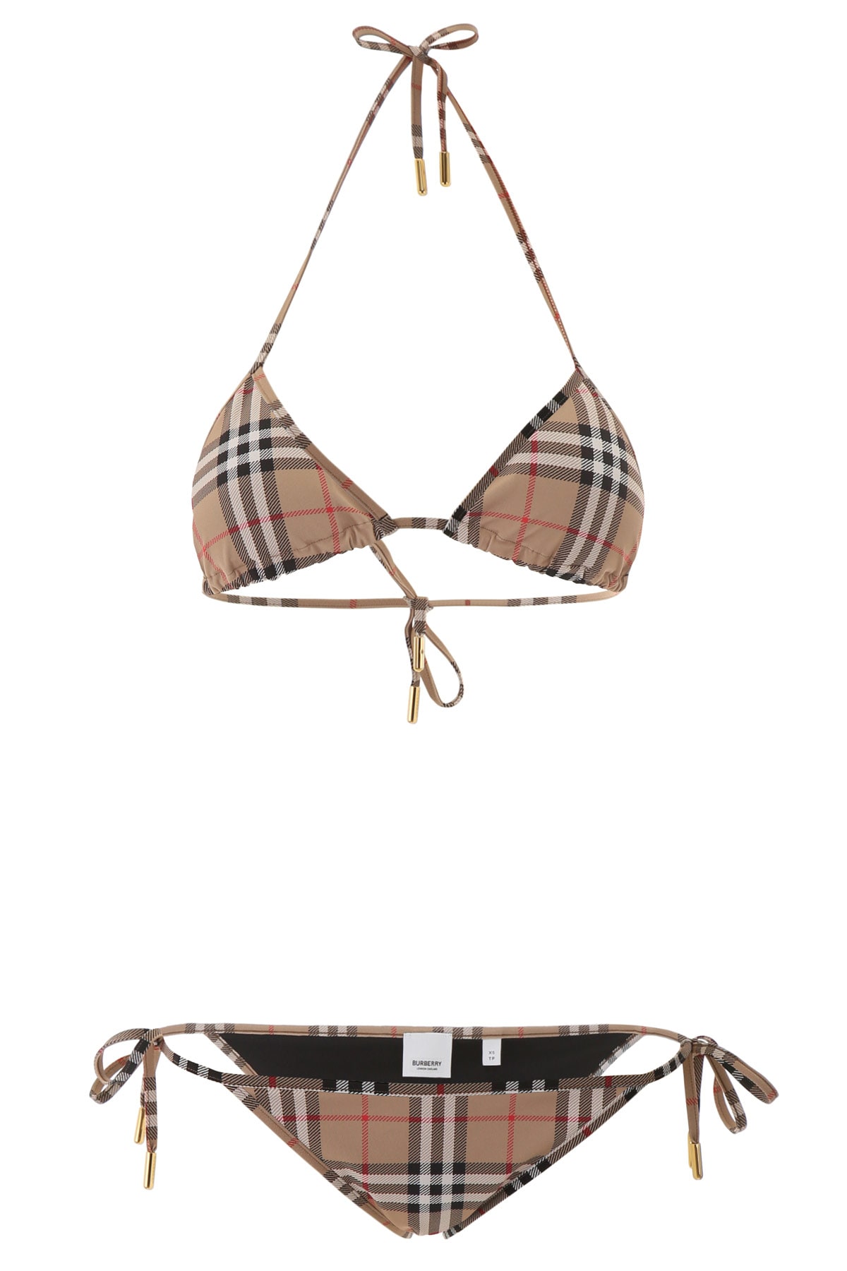 burberry swimsuit gold