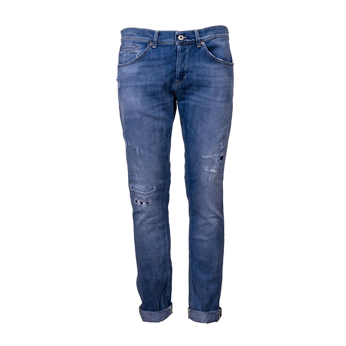 Dondup Ripped Detail Denim Jeans
