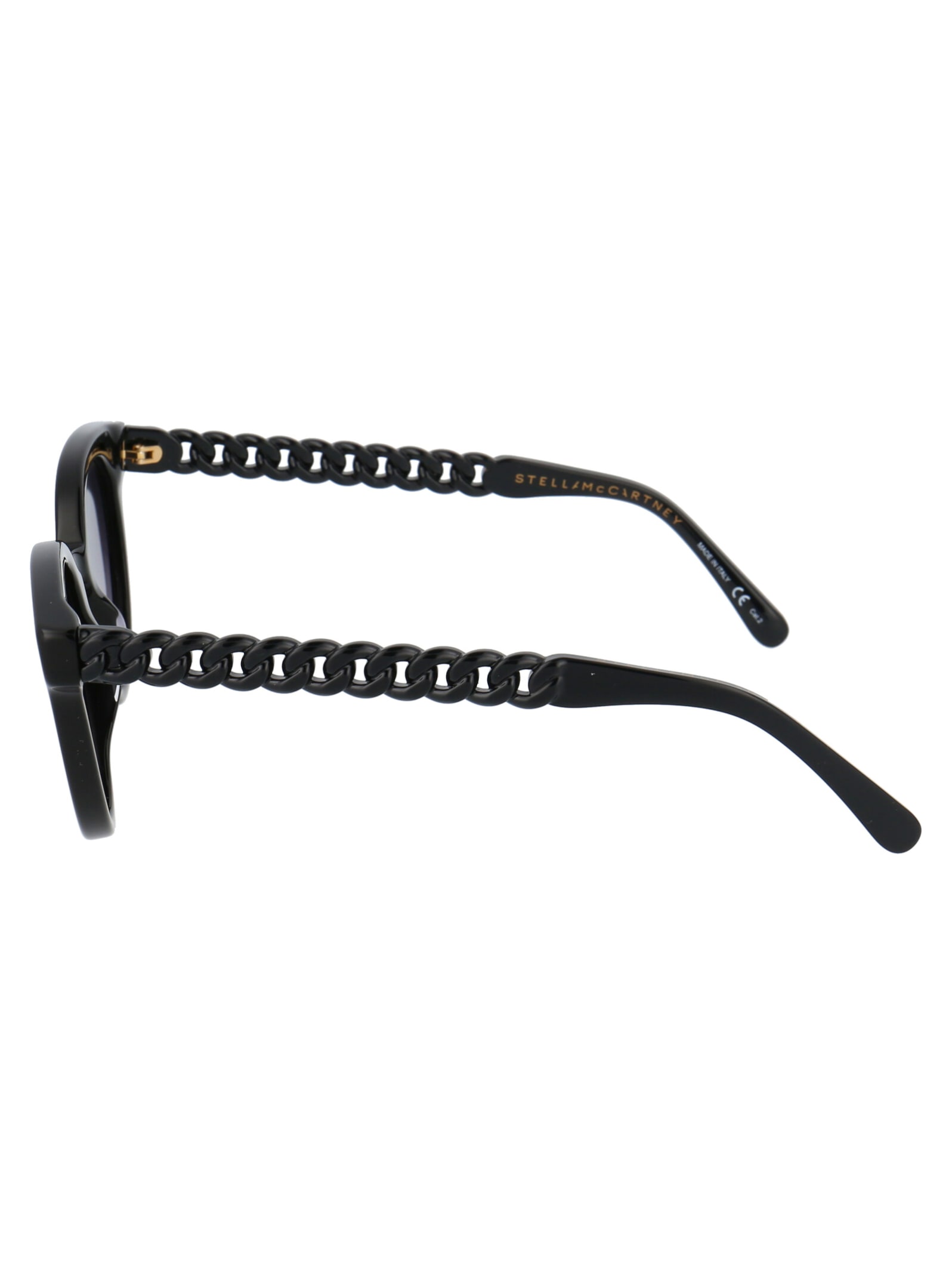 Shop Stella Mccartney Sc0234s Sunglasses In 001 Black Black Grey