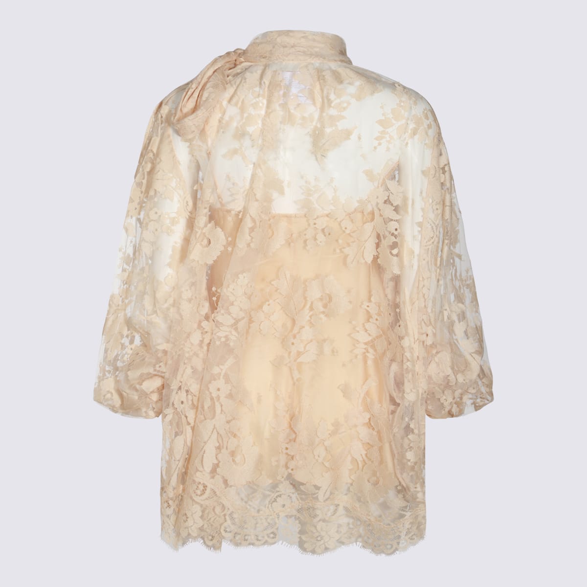 Shop Zimmermann Light Tea Cotton Blend Top