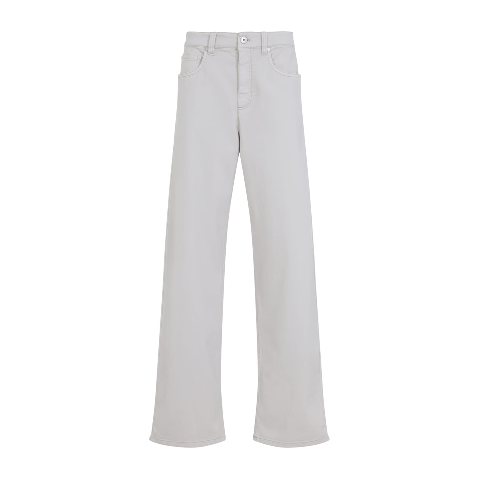 Brunello Cucinelli Contemporary Loose Trousers In White