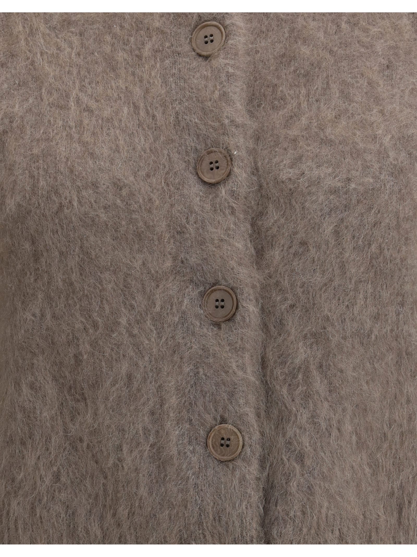 Lisa Yang Azalea Cardigan In Brown