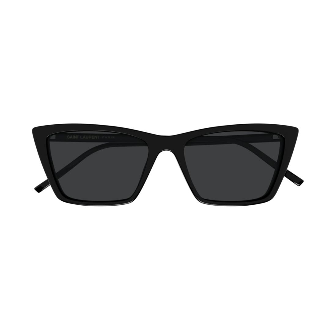 Shop Saint Laurent Sl 737ica Thin-001 Black-black-black