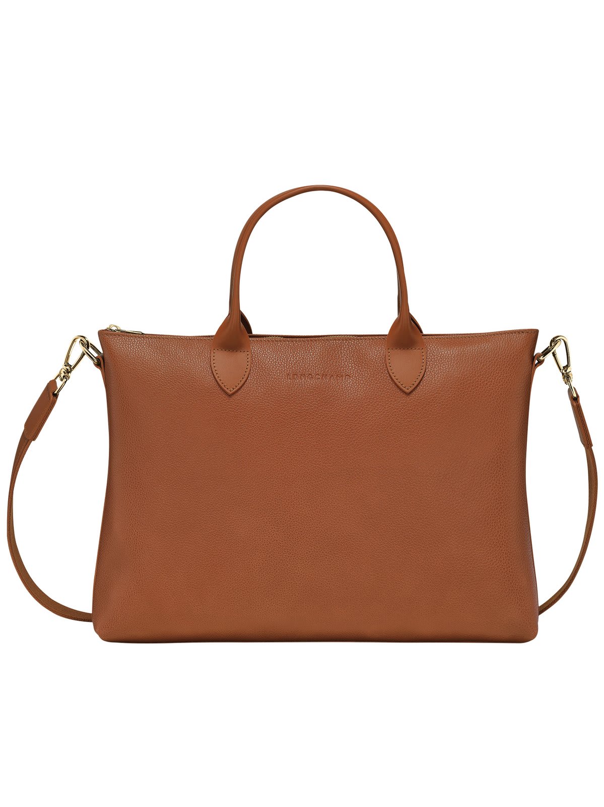 Longchamp Le Foulonné Small Messenger Bag In Caramello