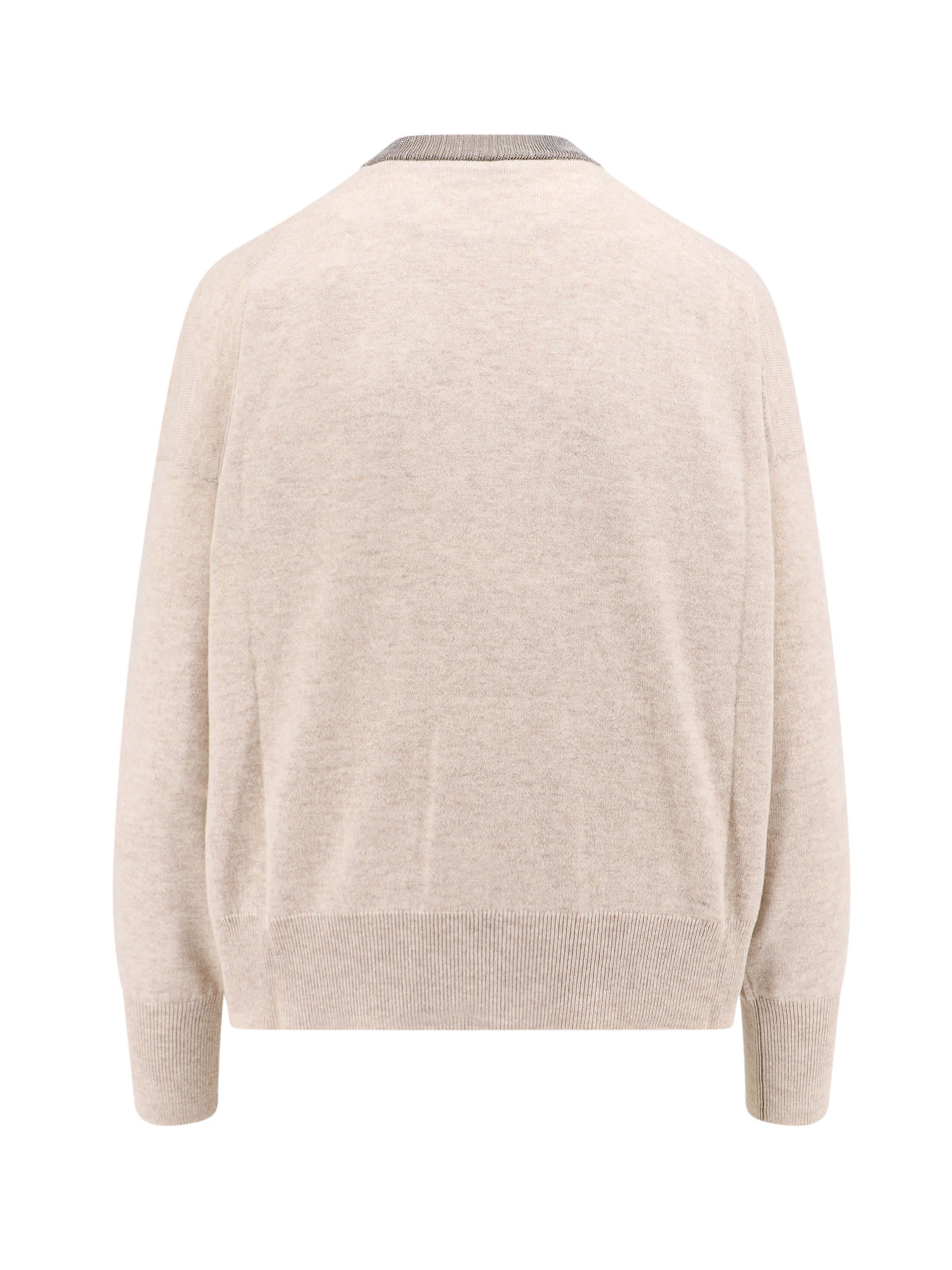 Shop Brunello Cucinelli Sweater In Beige